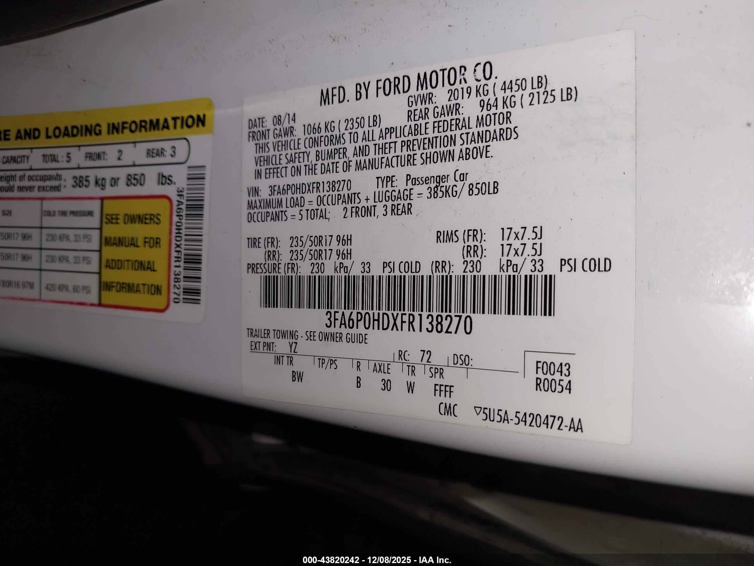 FORD FUSION image 9
