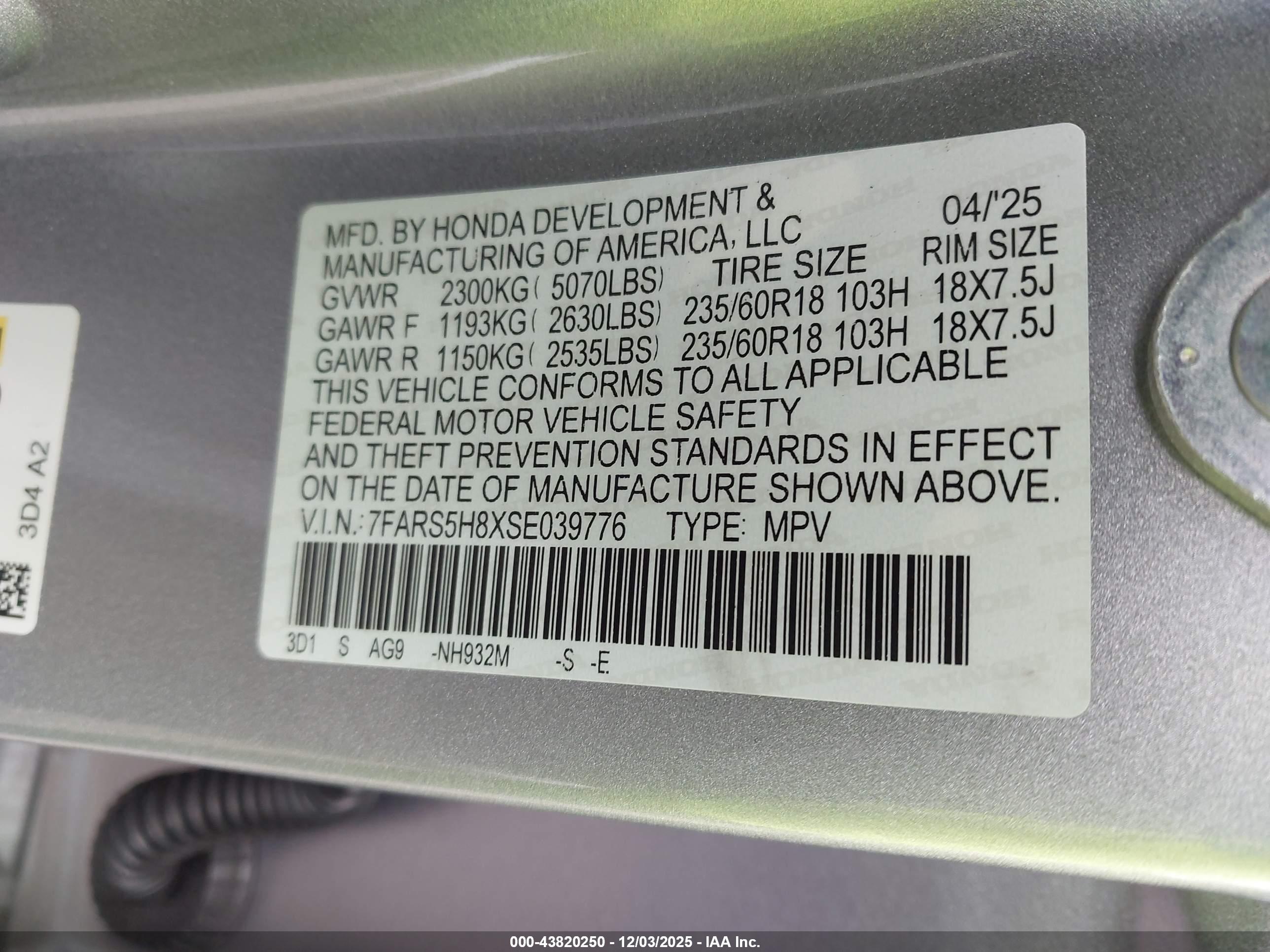 HONDA CR-V image 9
