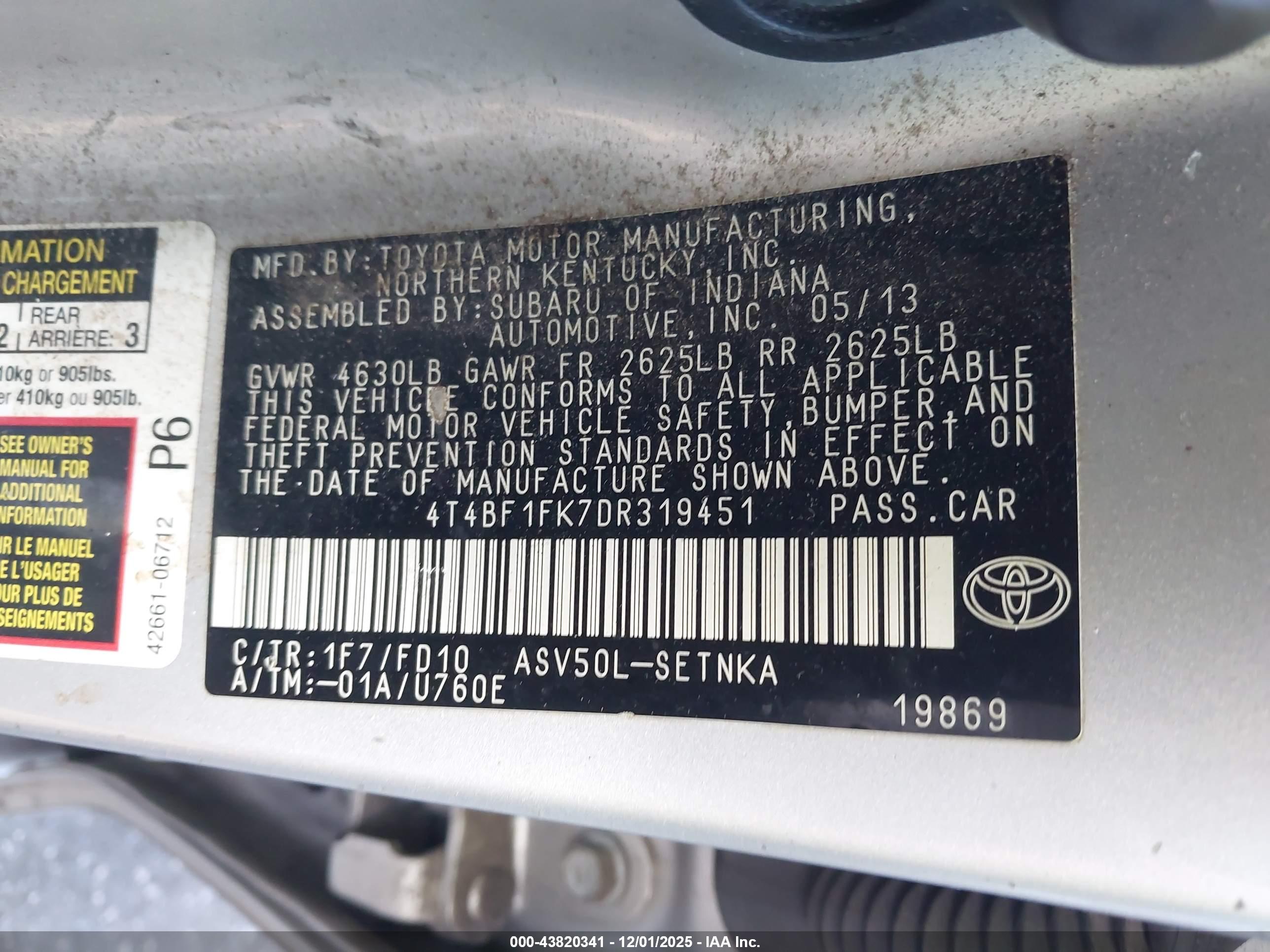 TOYOTA CAMRY image 9