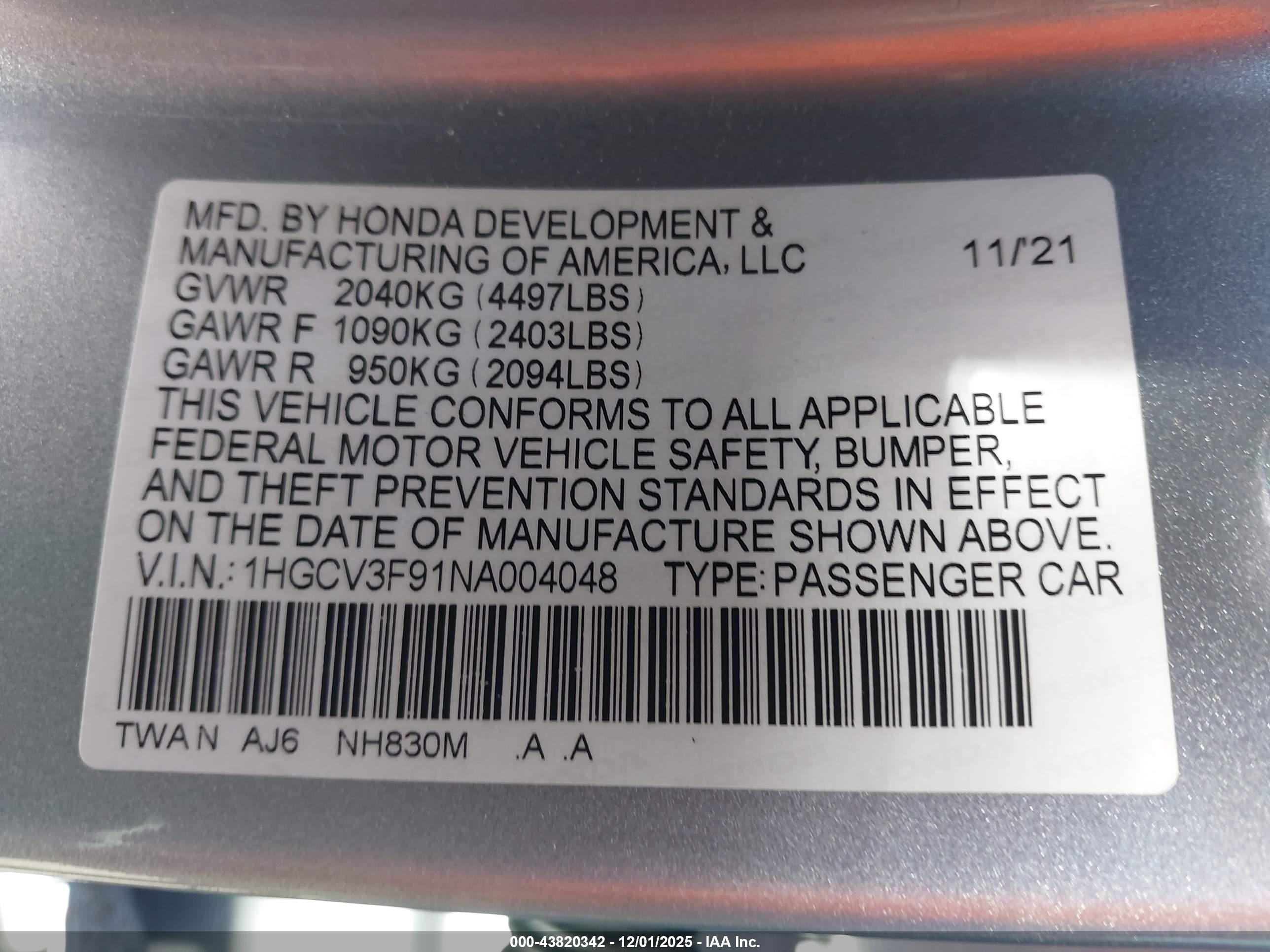 HONDA ACCORD image 9