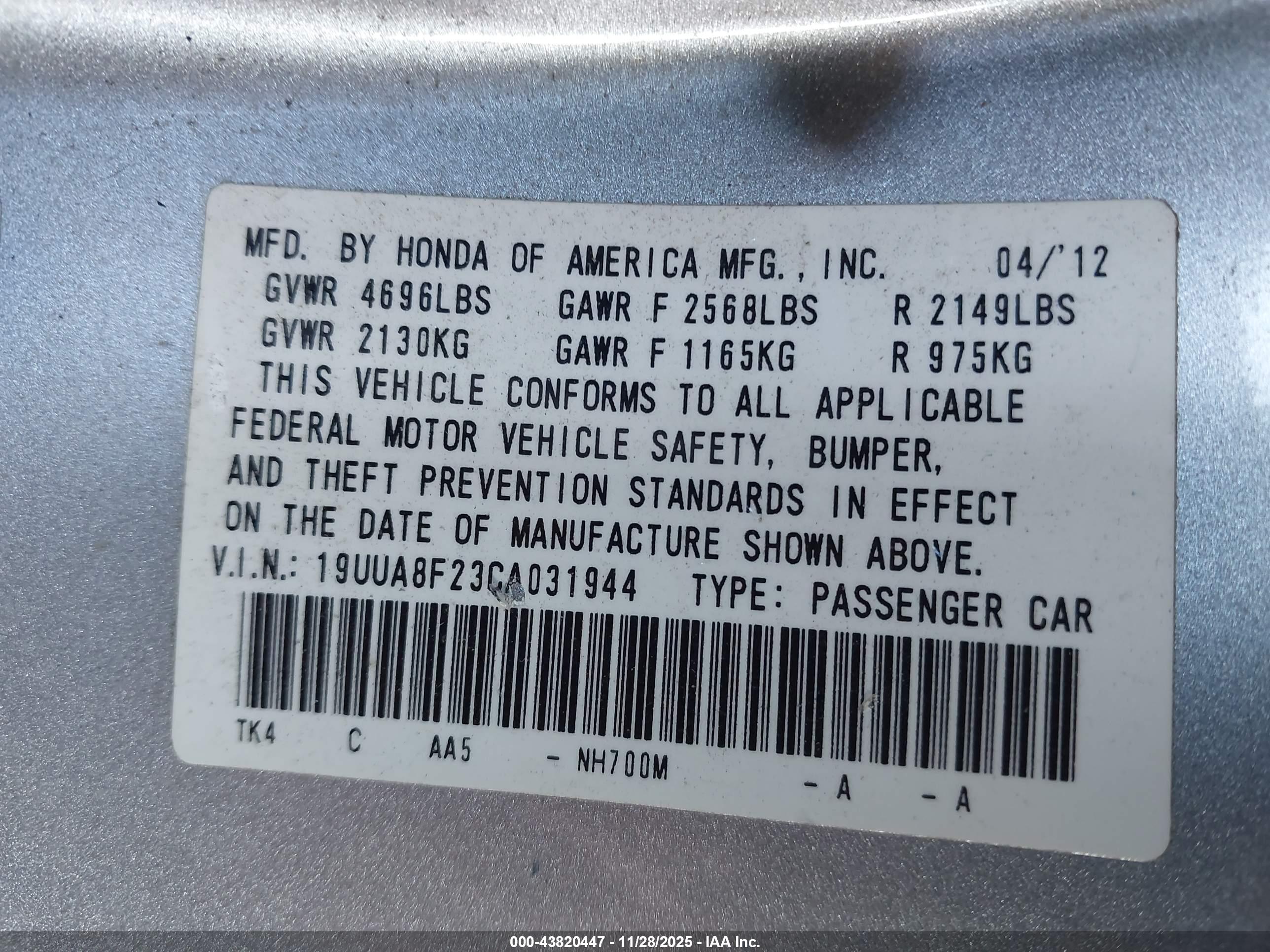 ACURA TL image 9