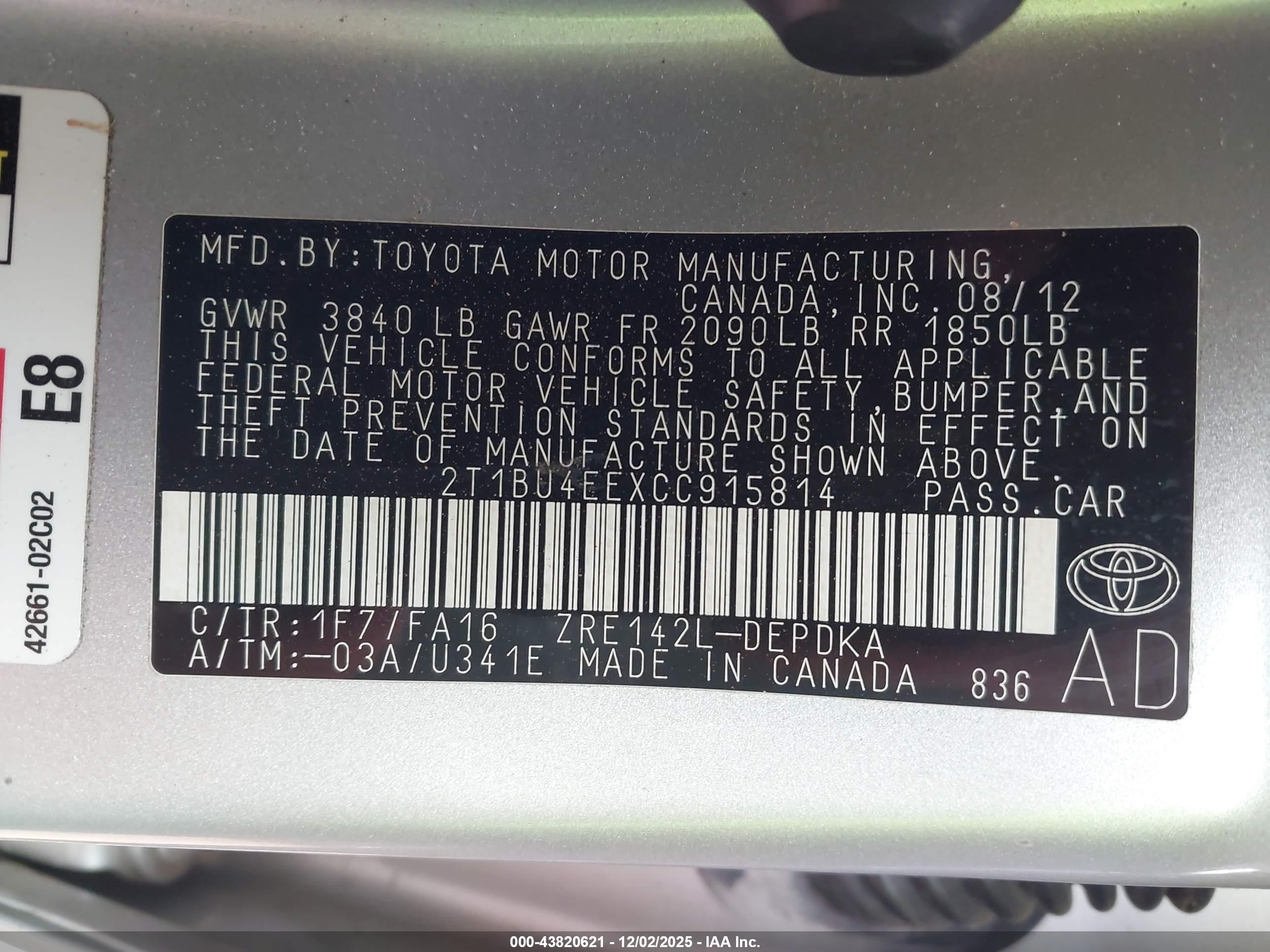 TOYOTA COROLLA image 9