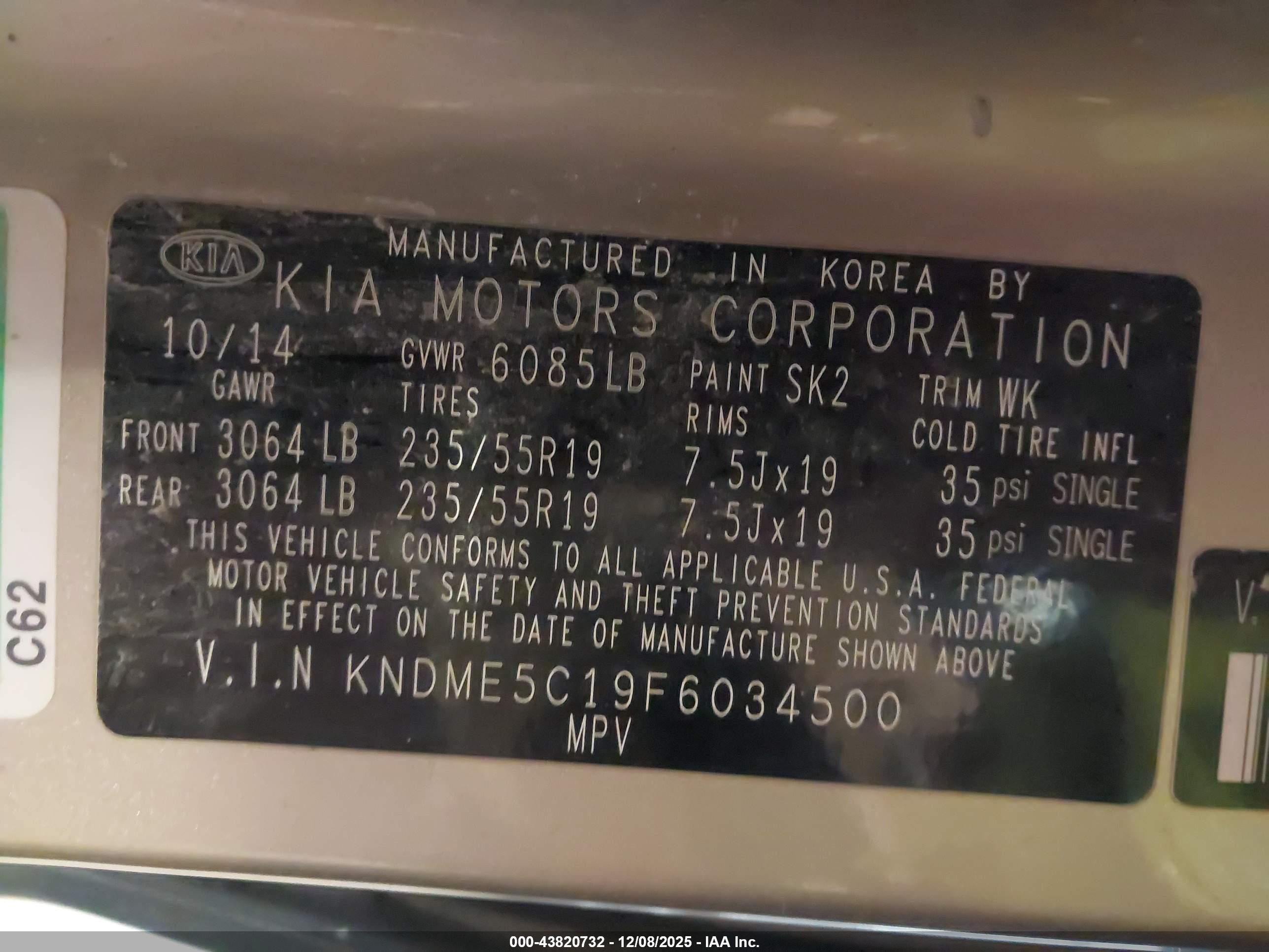 KIA SEDONA image 9