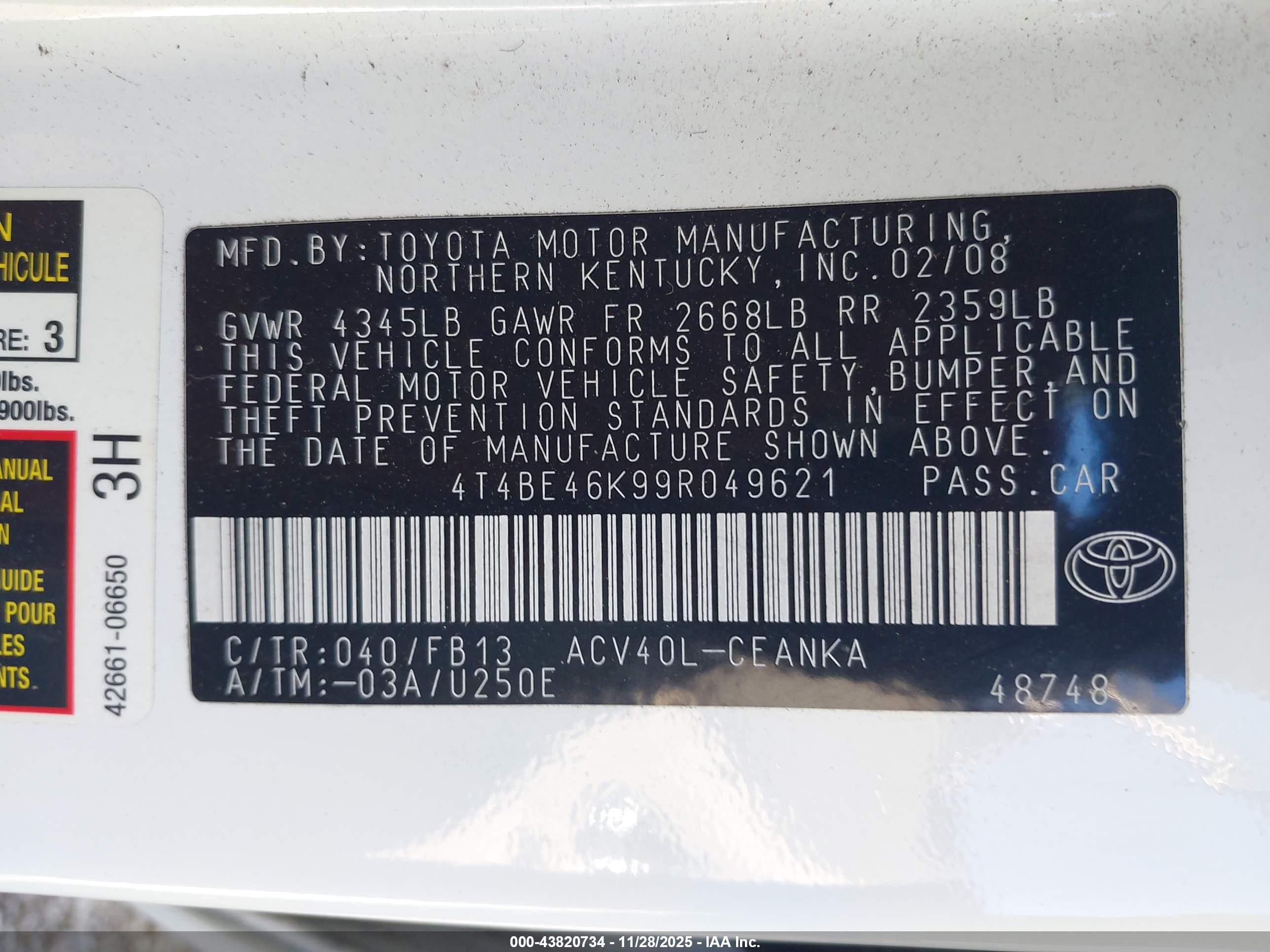 TOYOTA CAMRY image 9