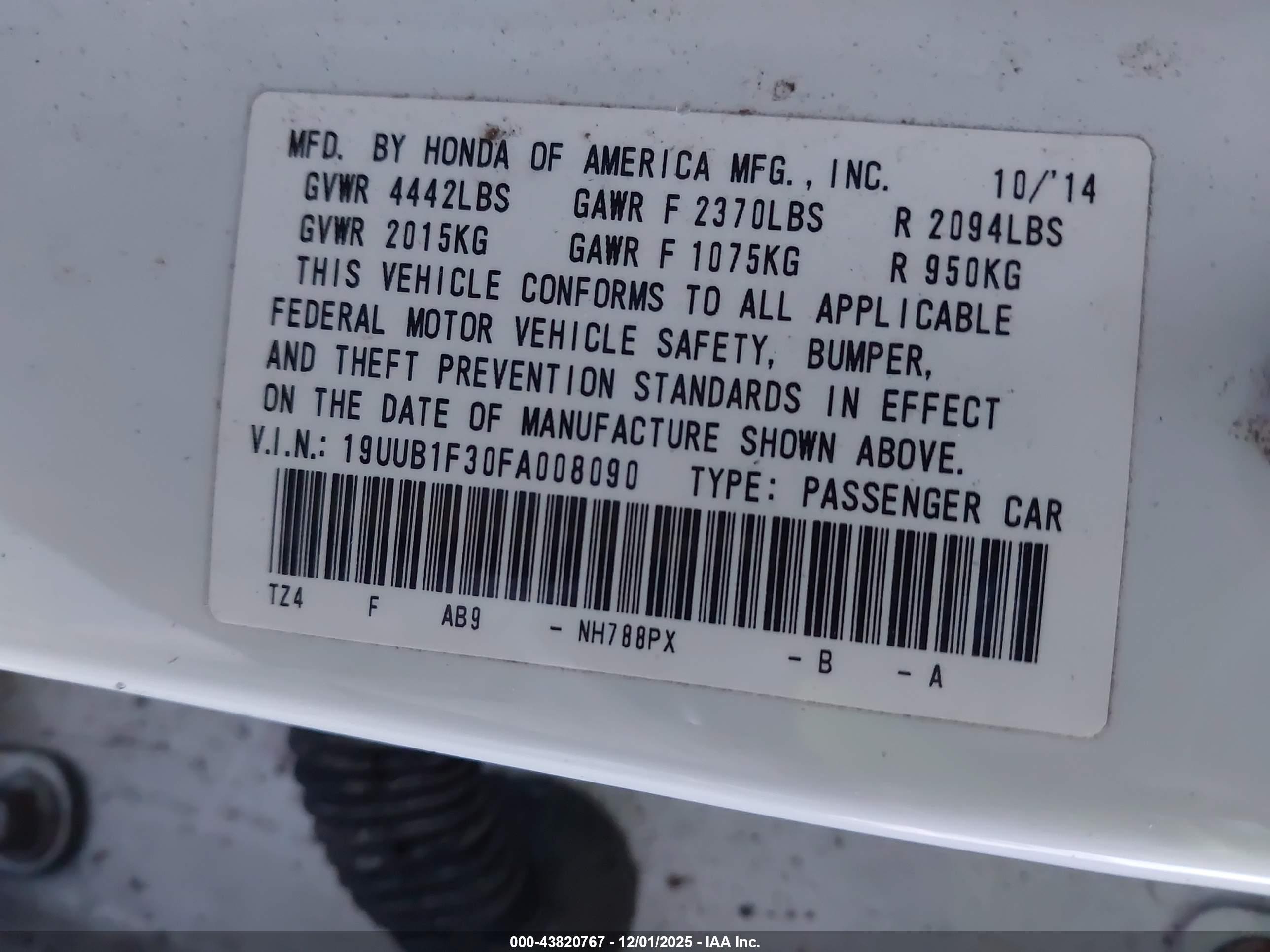 ACURA TLX image 9