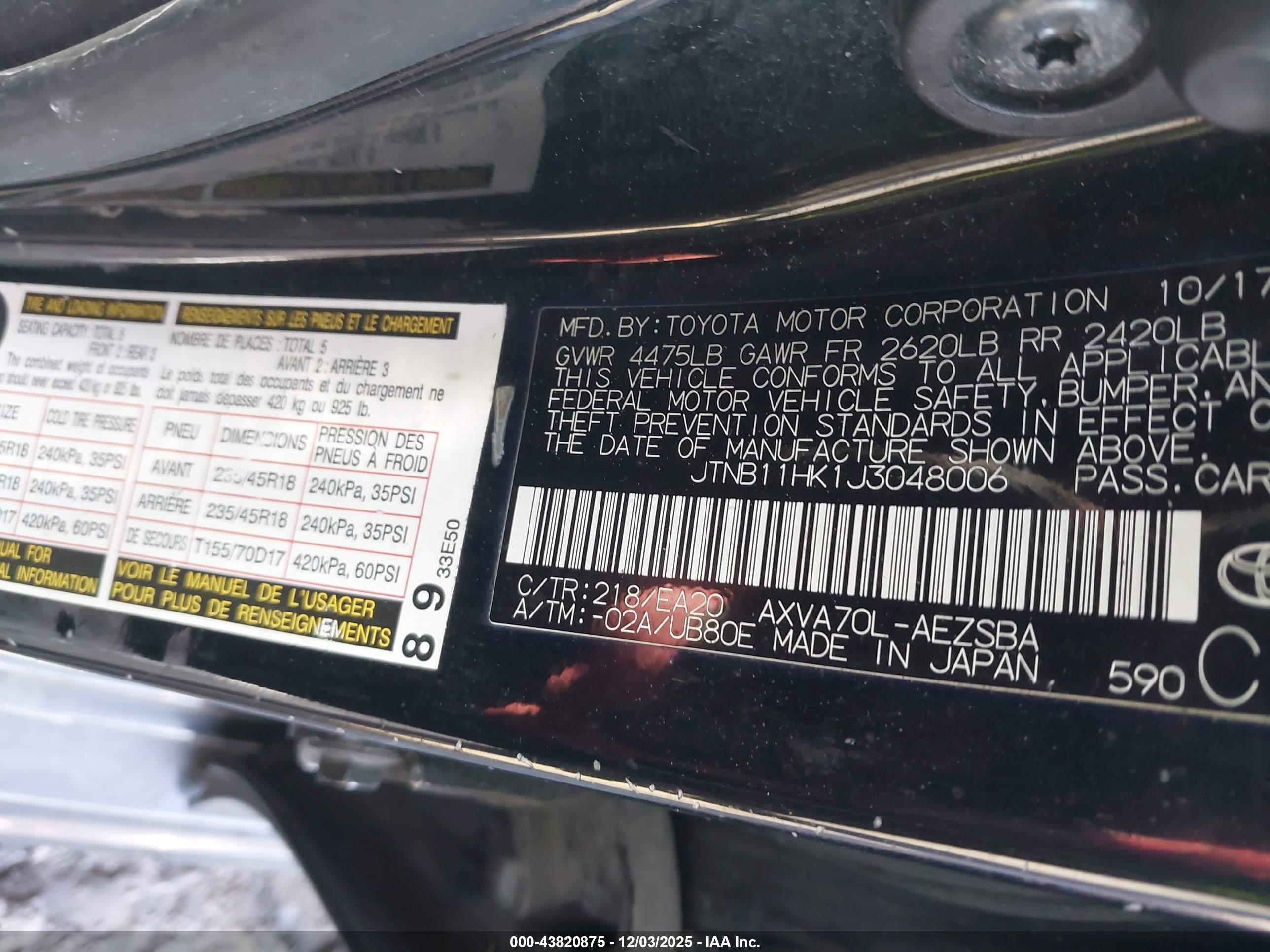 TOYOTA CAMRY image 9