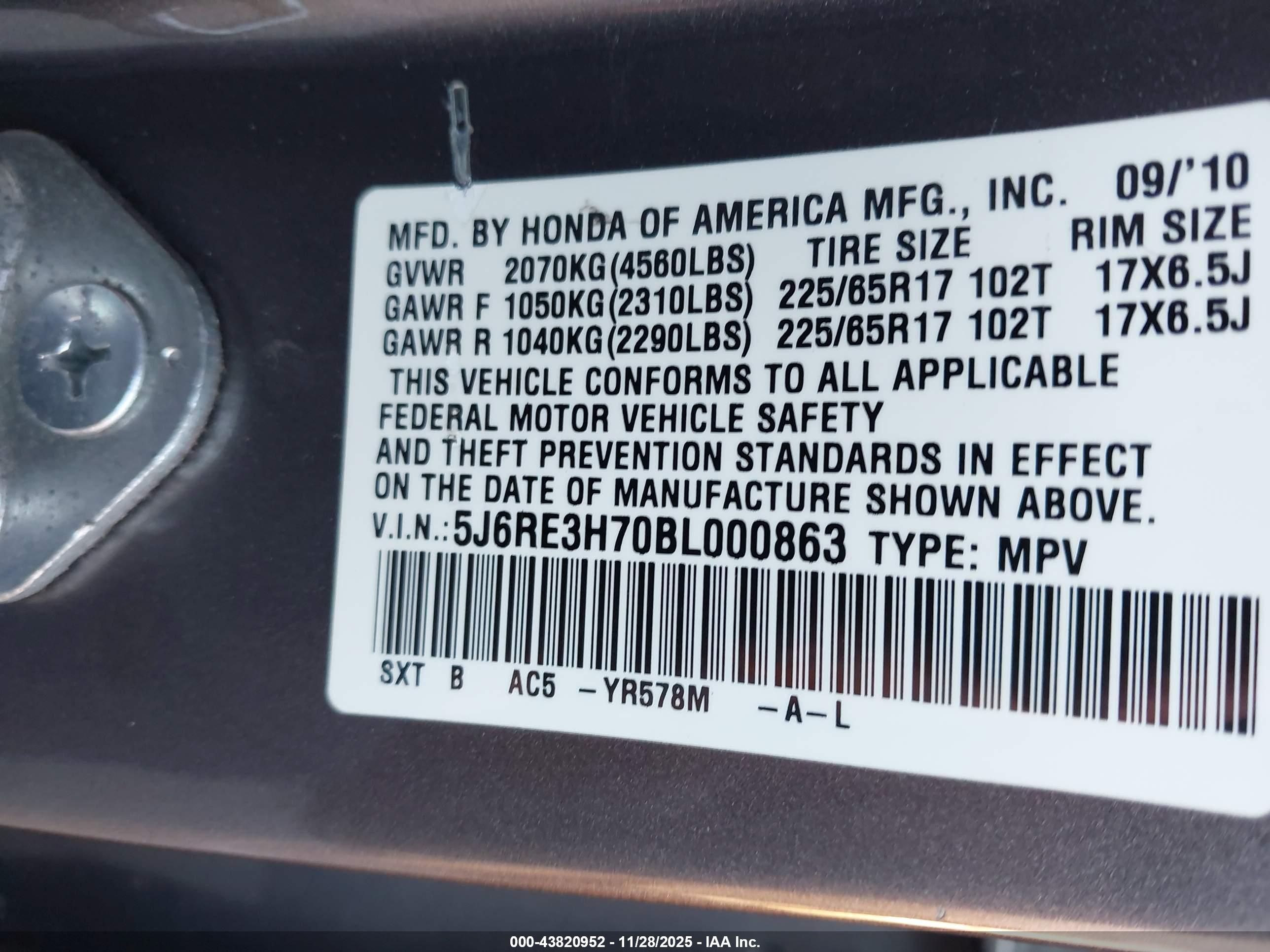 HONDA CR-V image 9