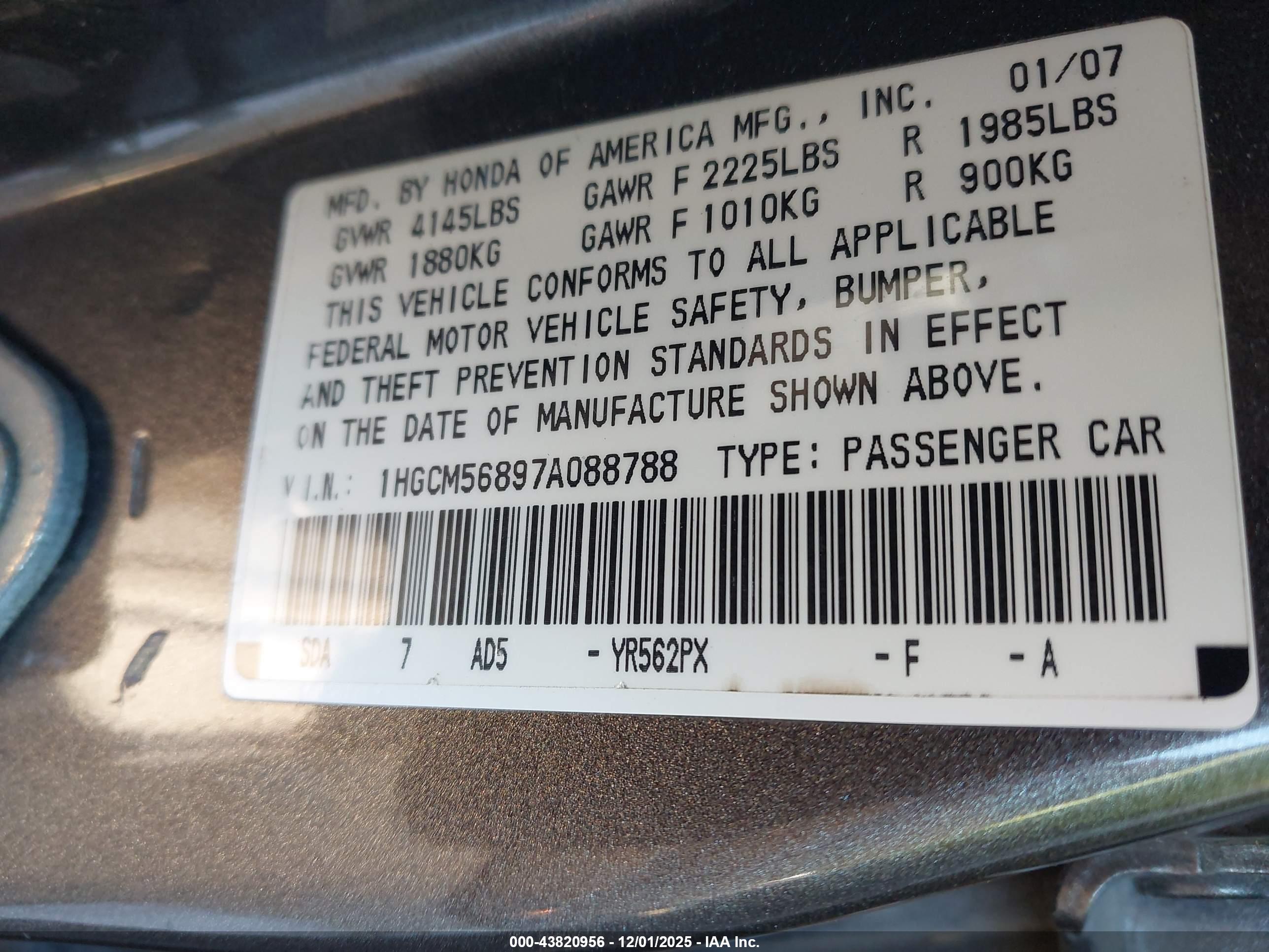 HONDA ACCORD image 9
