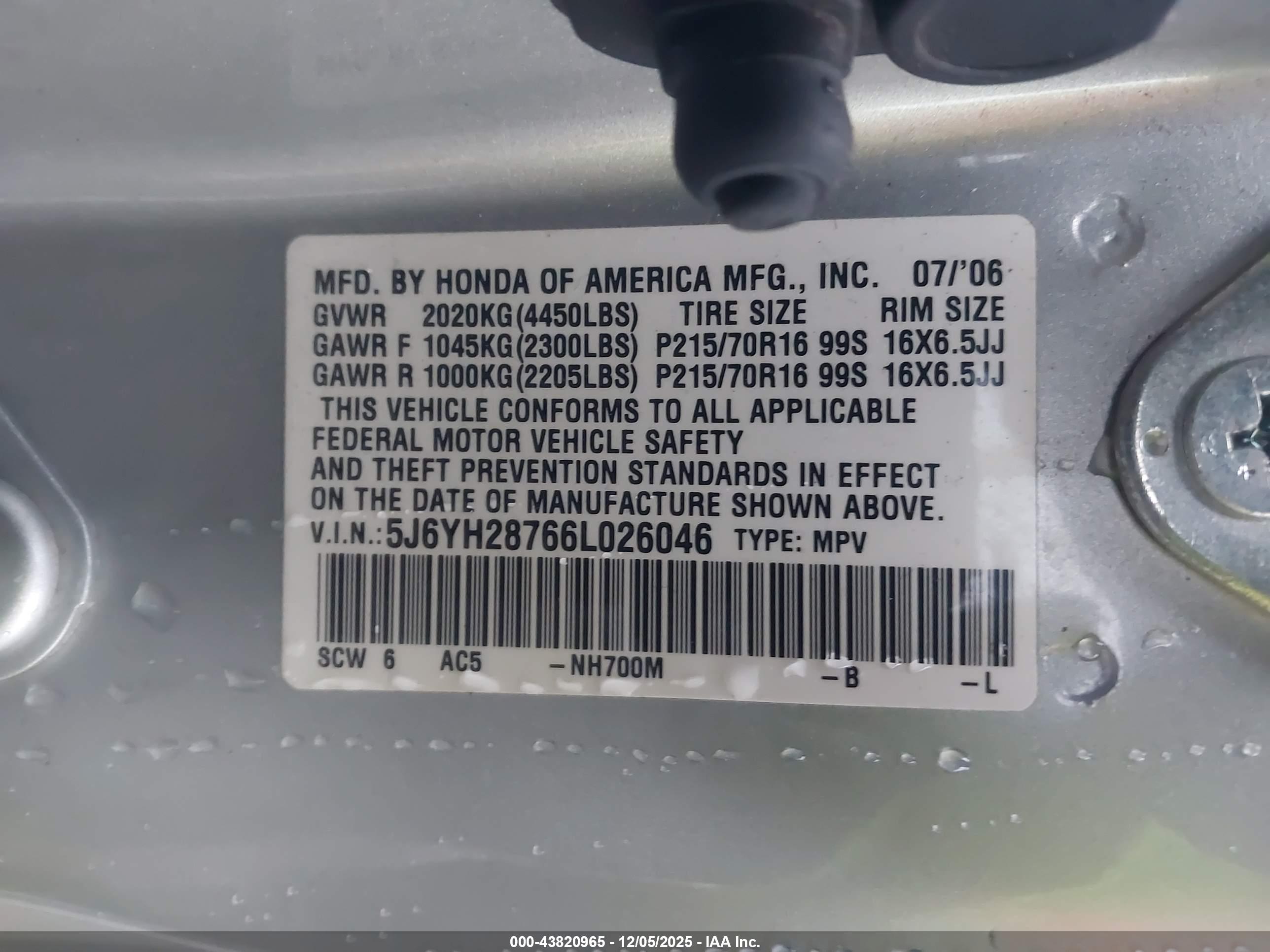 HONDA ELEMENT image 9