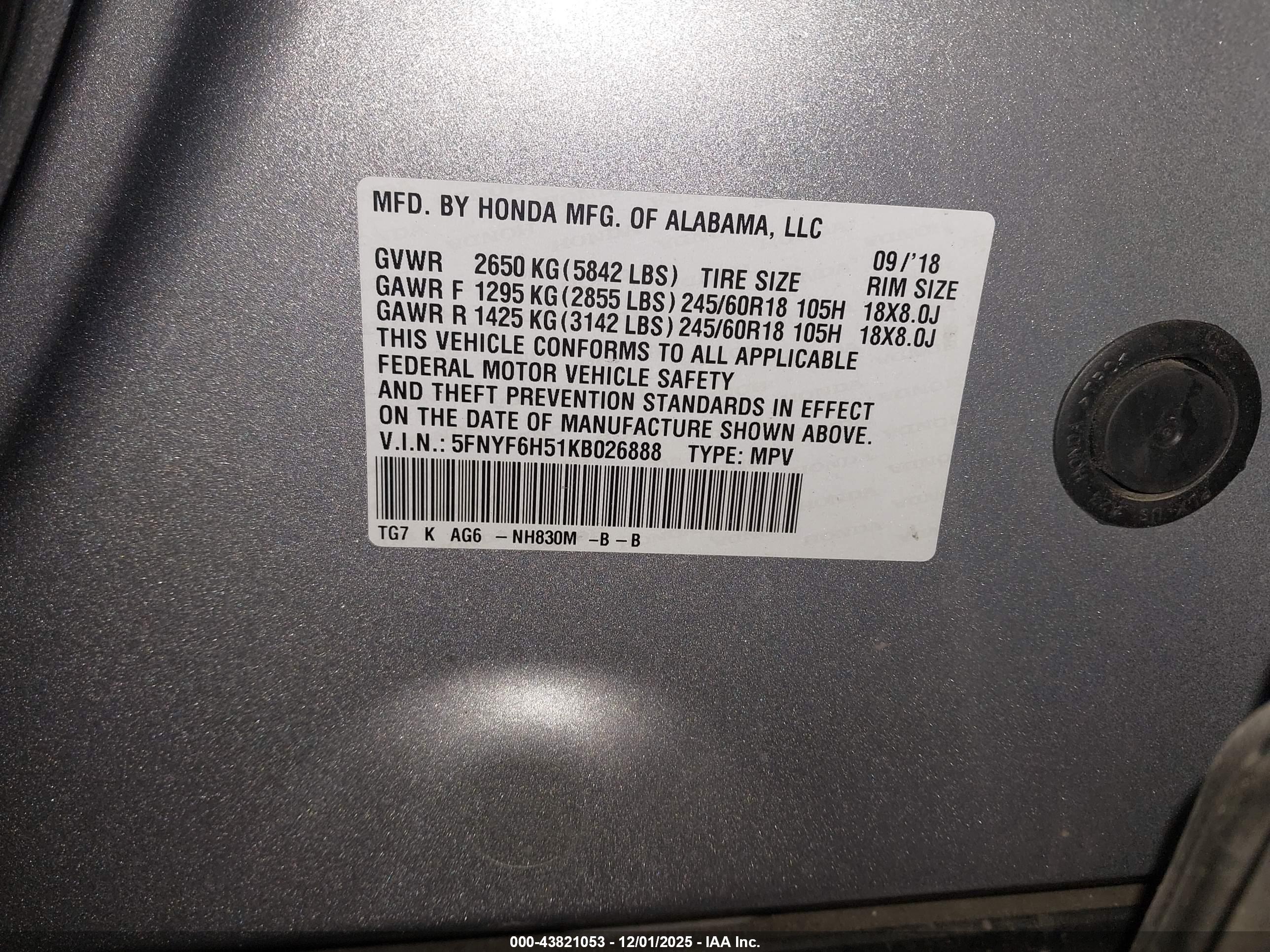 HONDA PILOT image 9