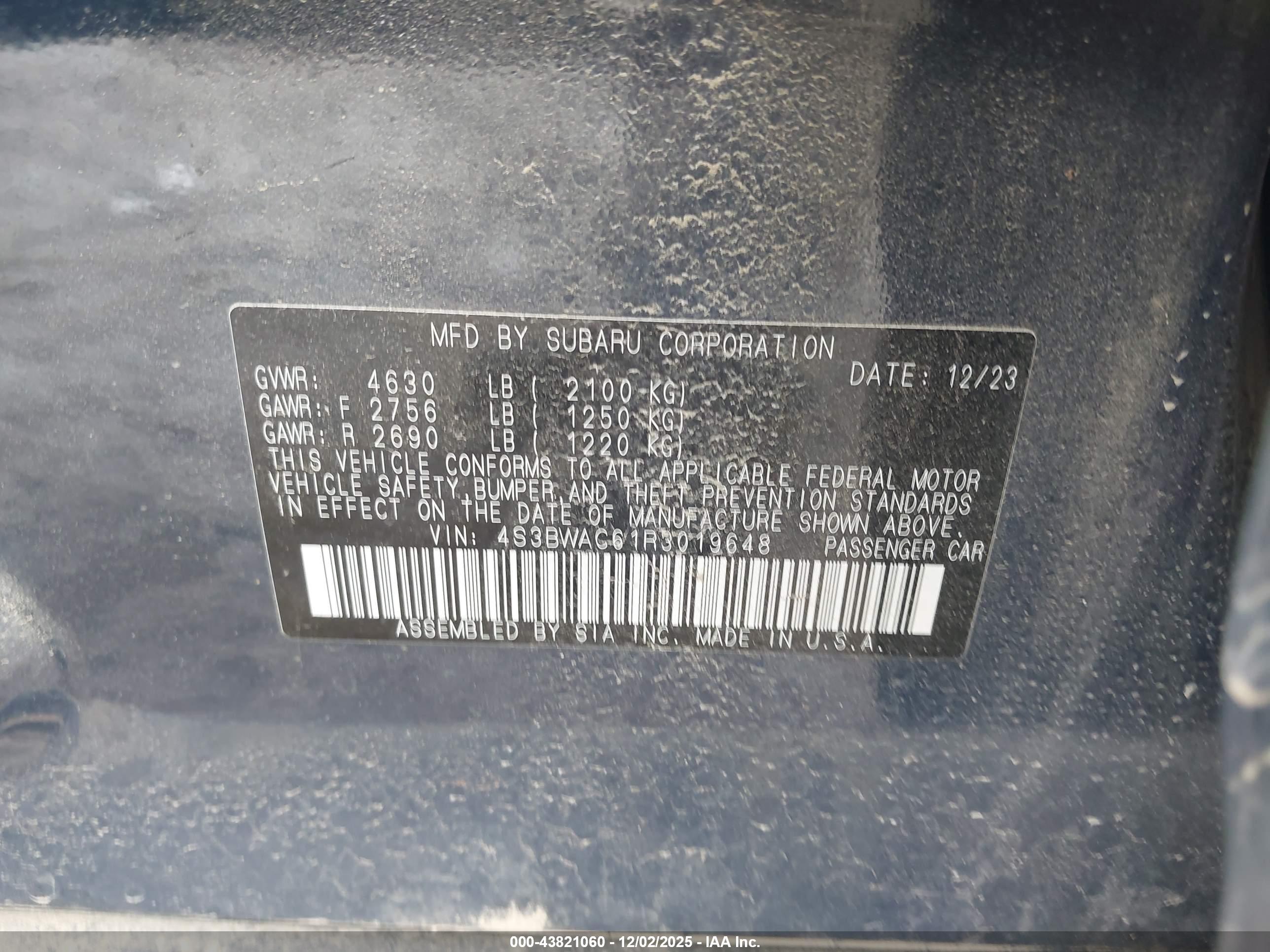 SUBARU LEGACY image 9