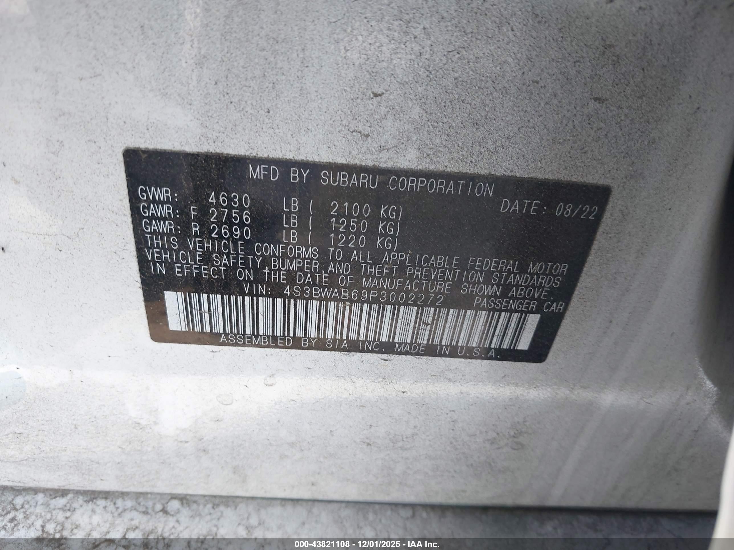SUBARU LEGACY image 9