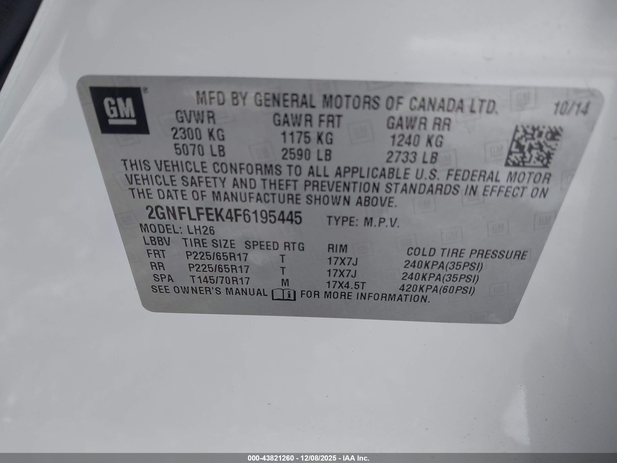 CHEVROLET EQUINOX image 9