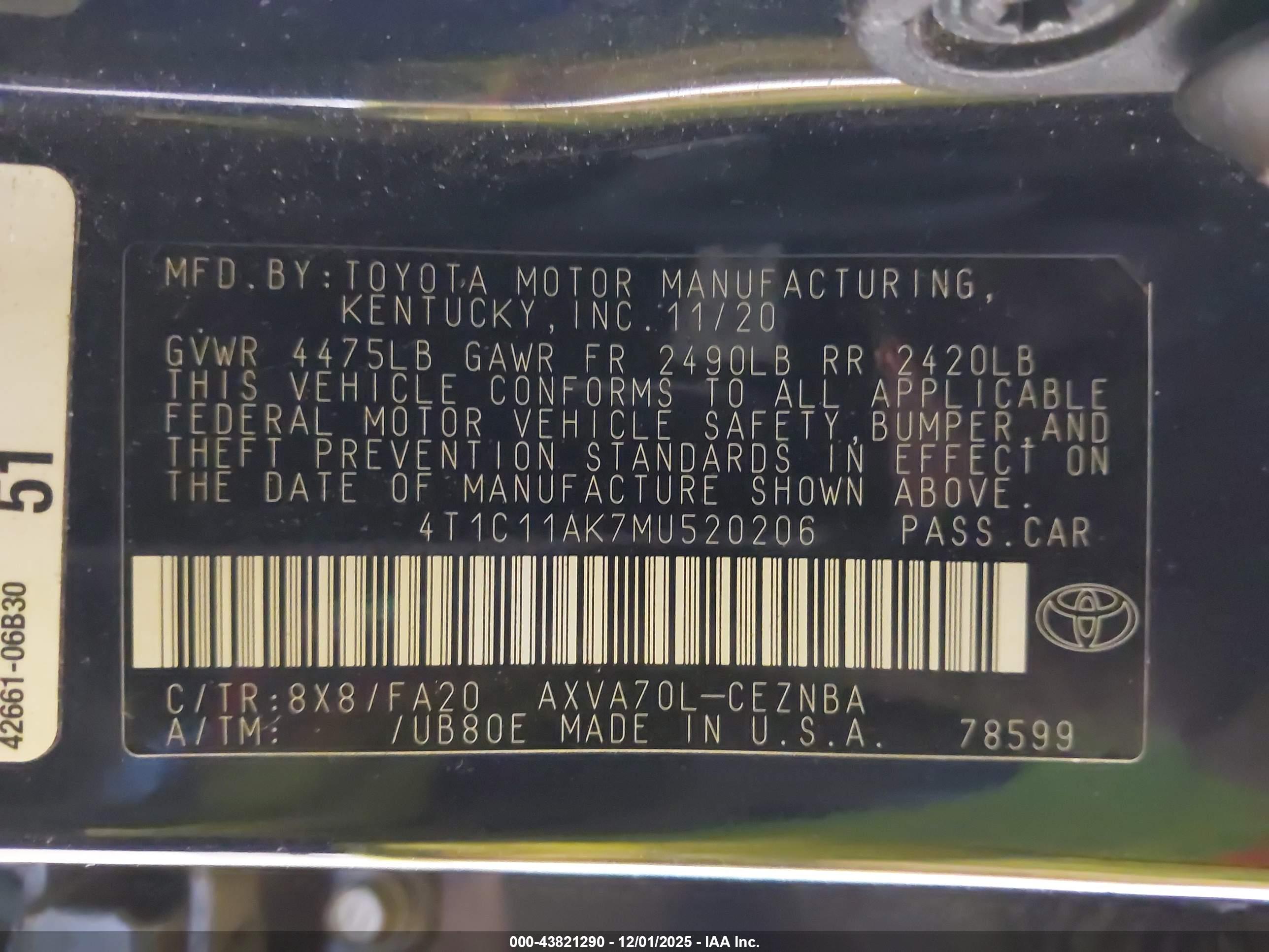 TOYOTA CAMRY image 9