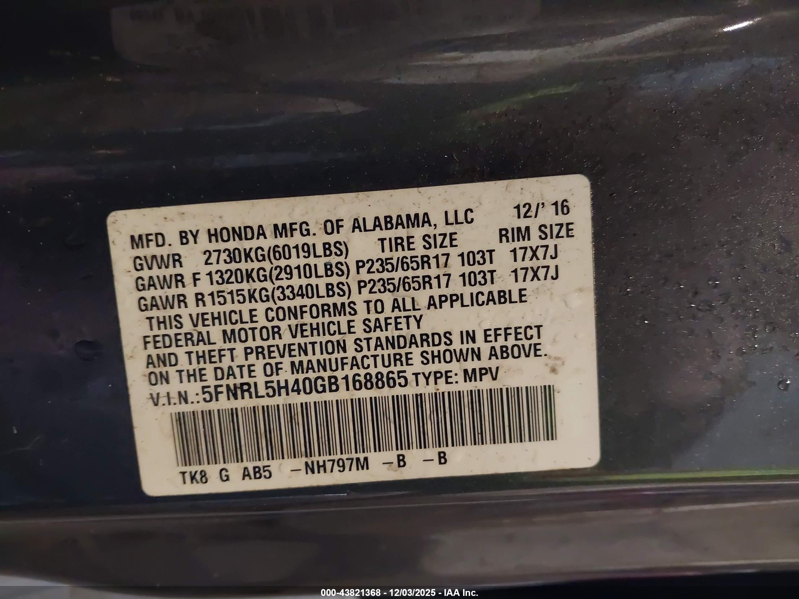 HONDA ODYSSEY image 9