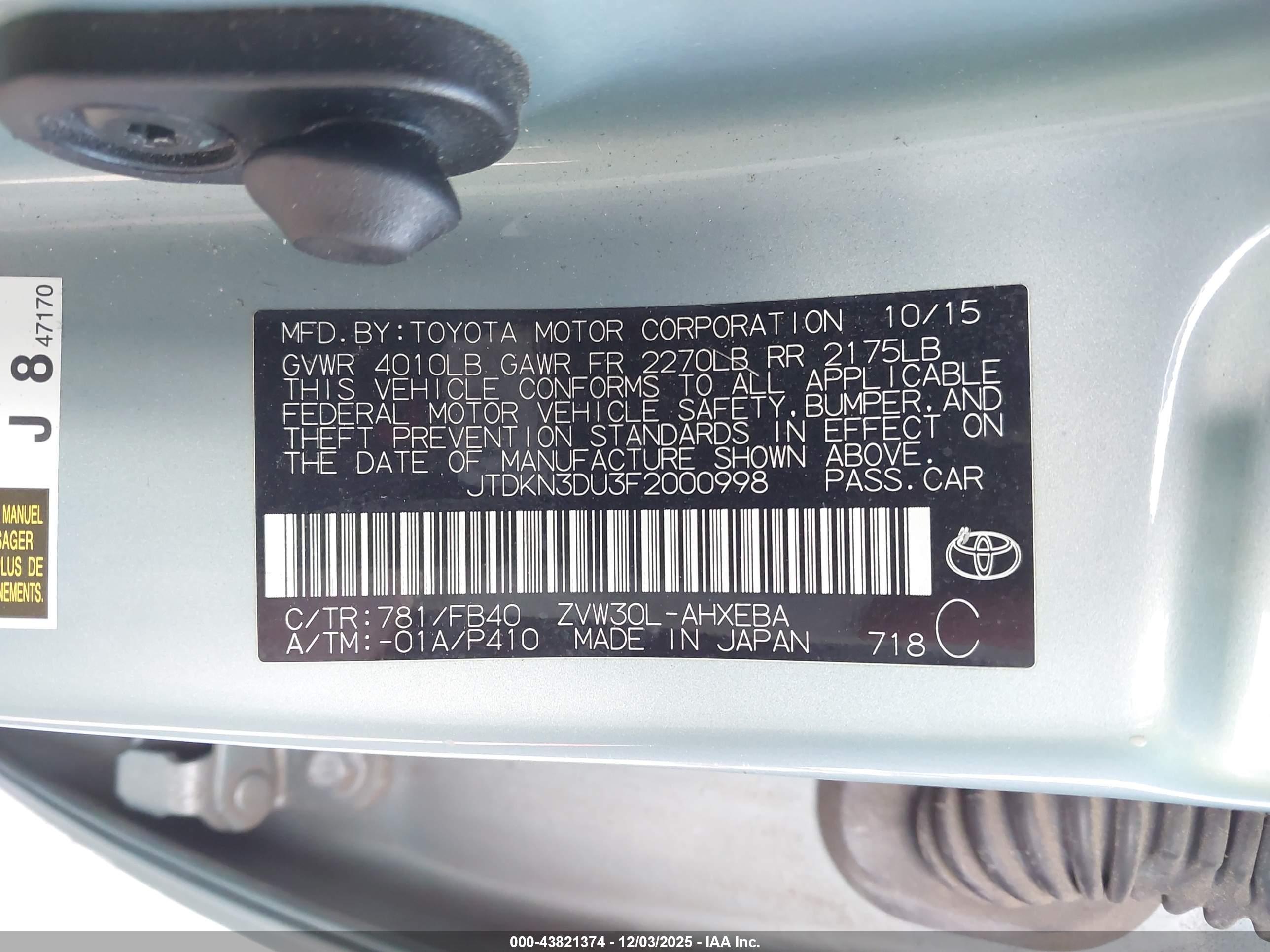 TOYOTA PRIUS image 9