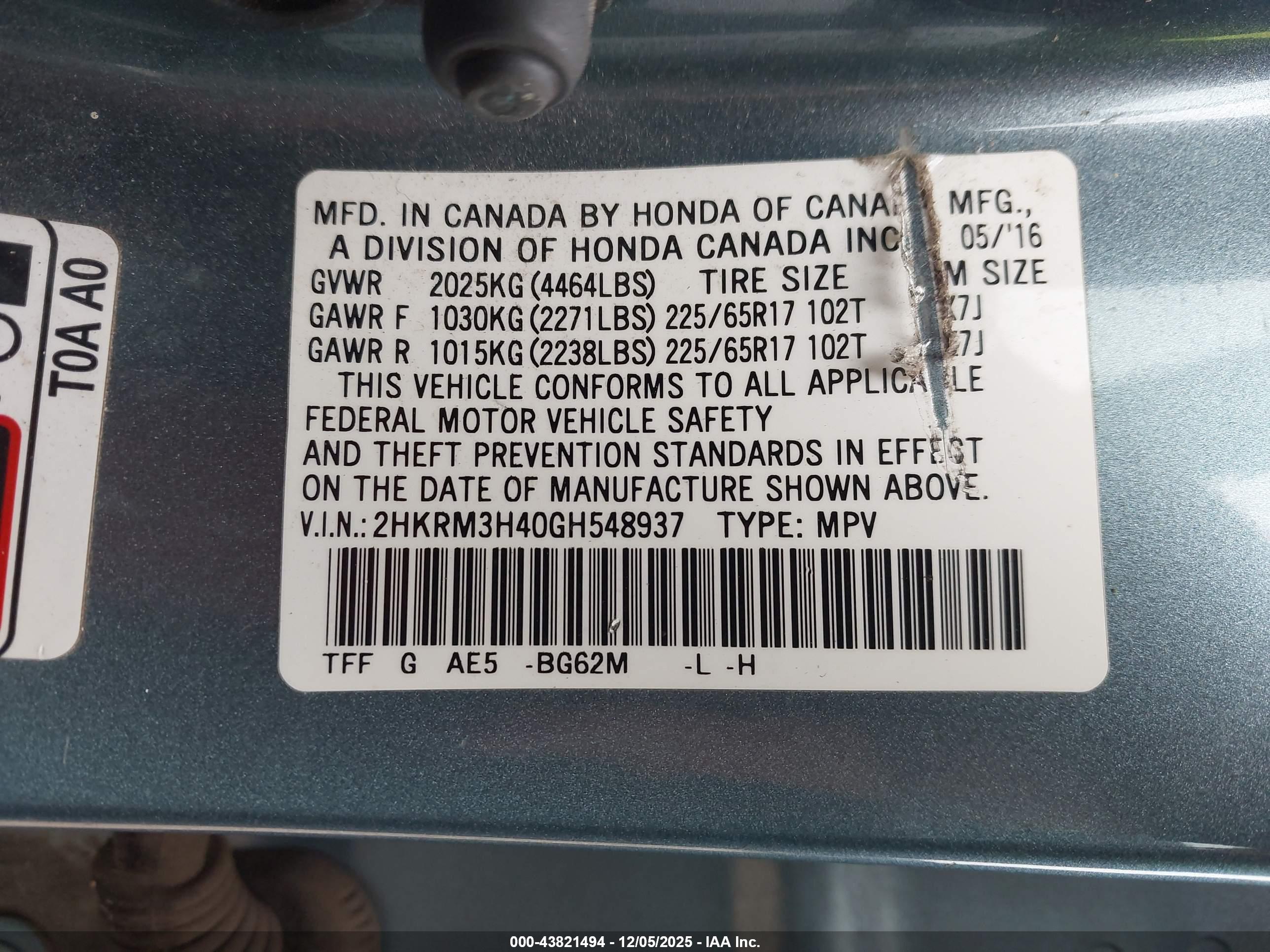 HONDA CR-V image 9