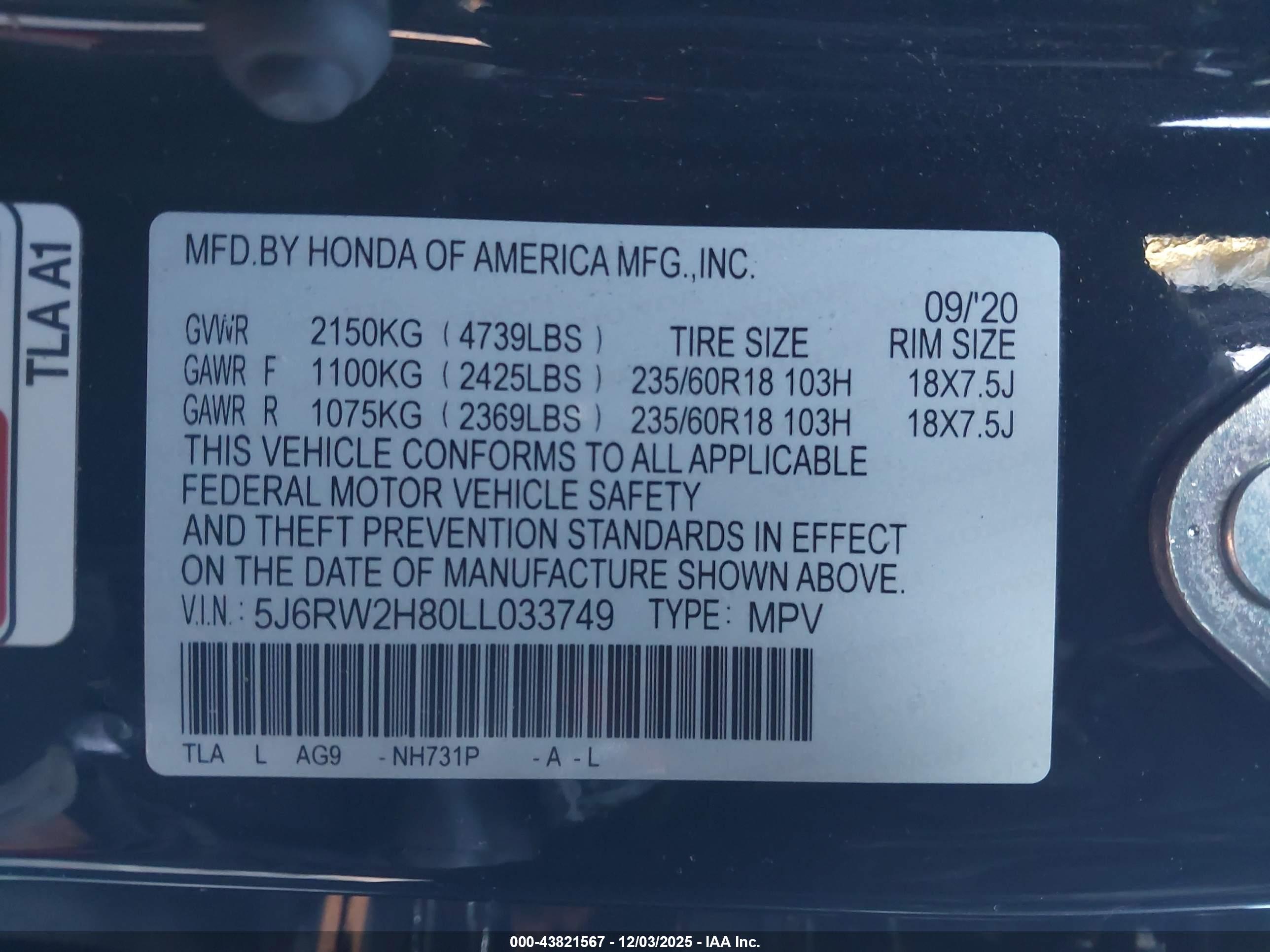 HONDA CR-V image 9