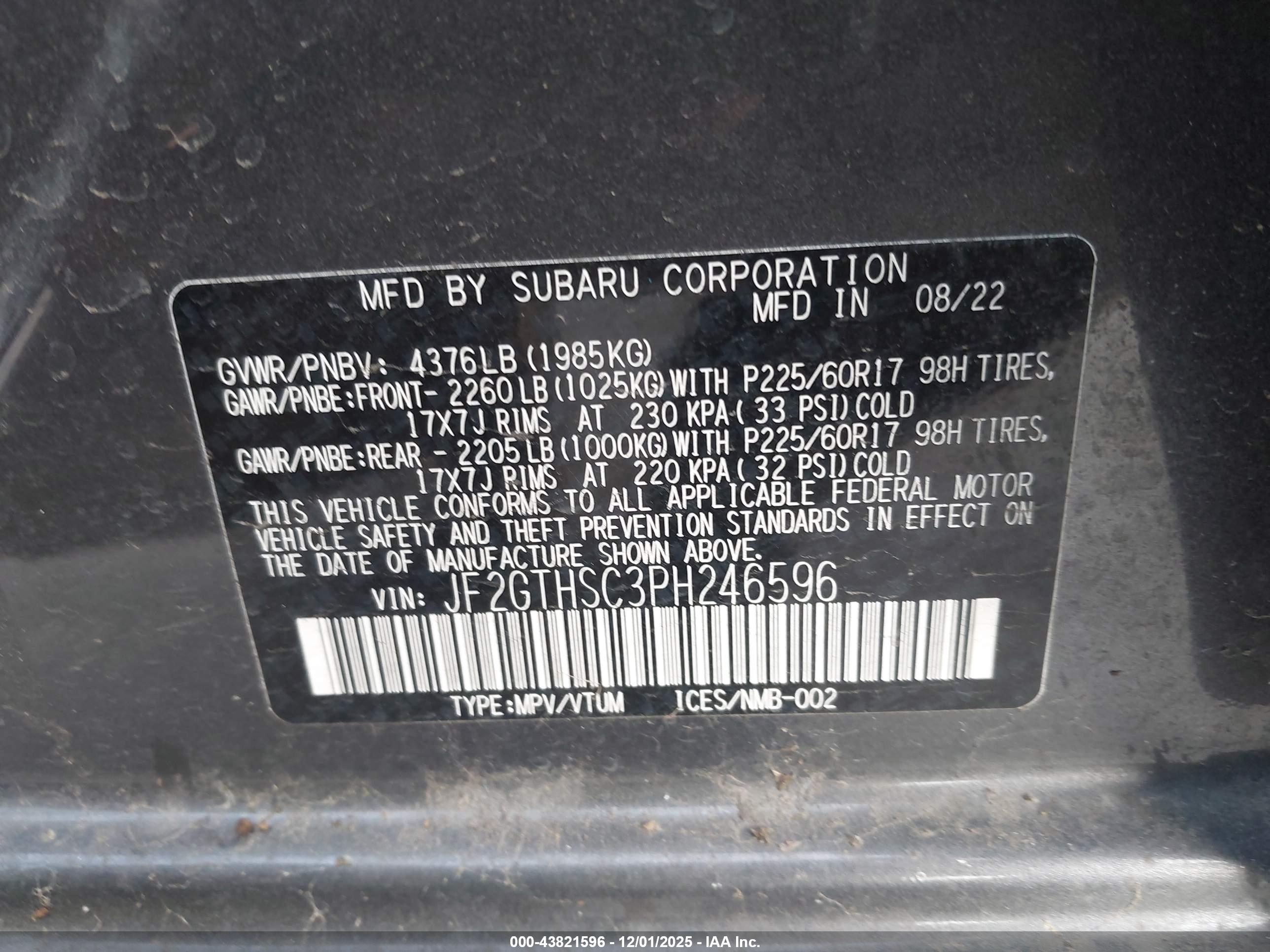 SUBARU CROSSTREK image 9
