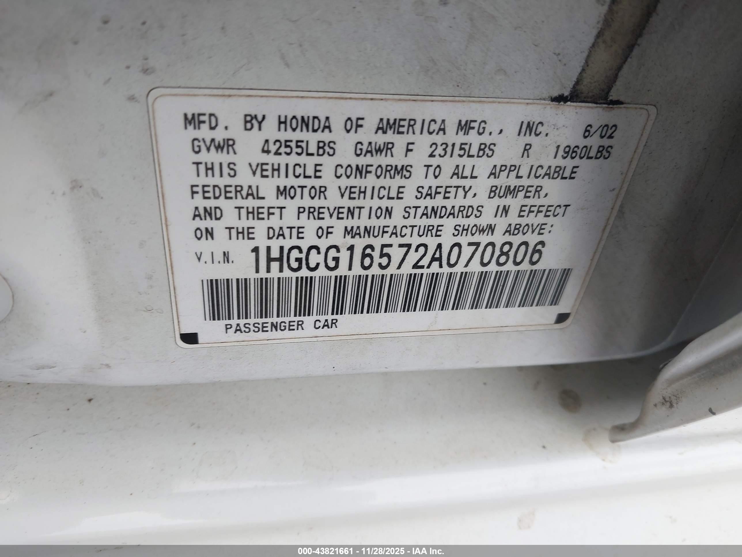 HONDA ACCORD image 9