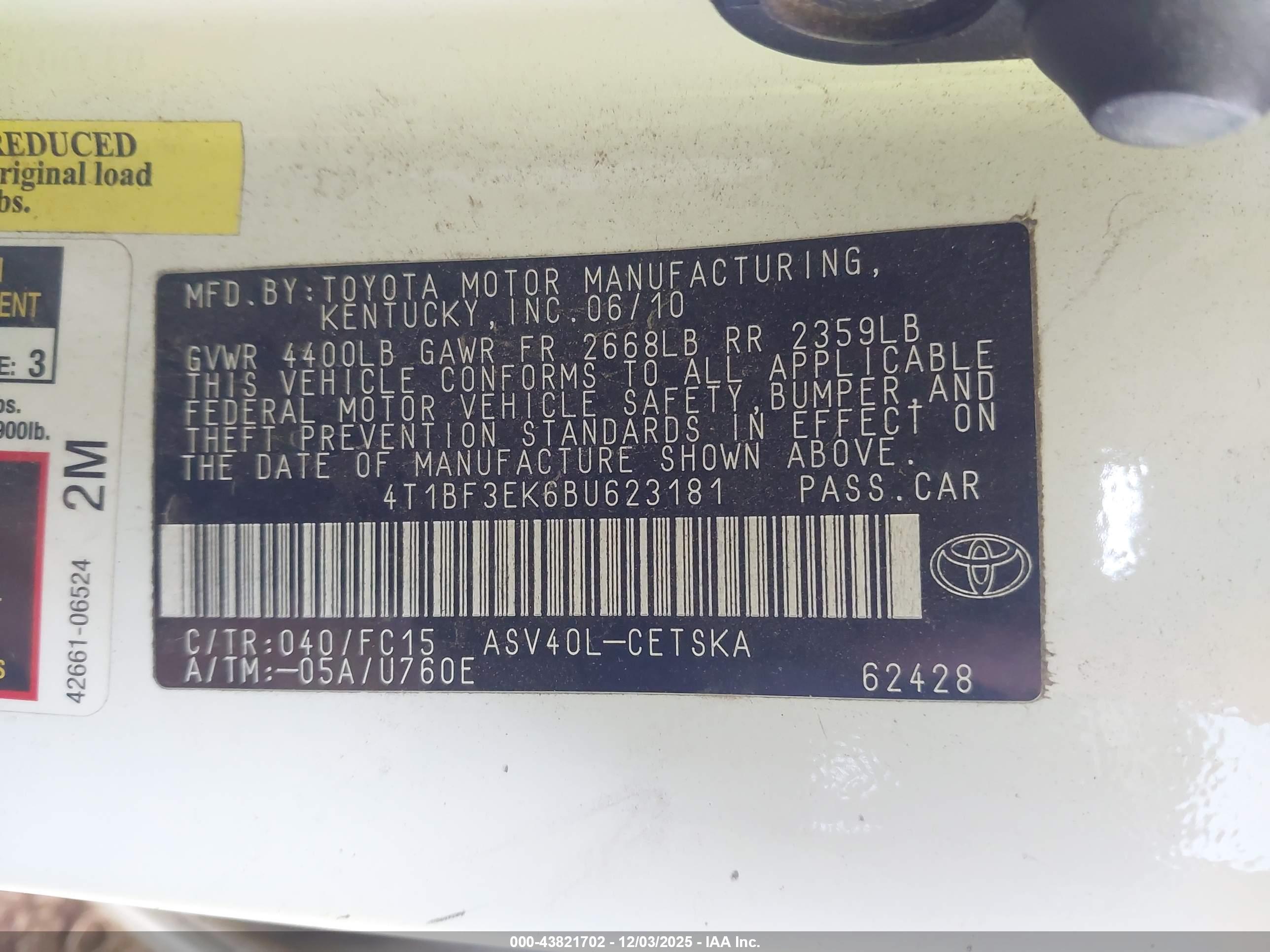 TOYOTA CAMRY image 9