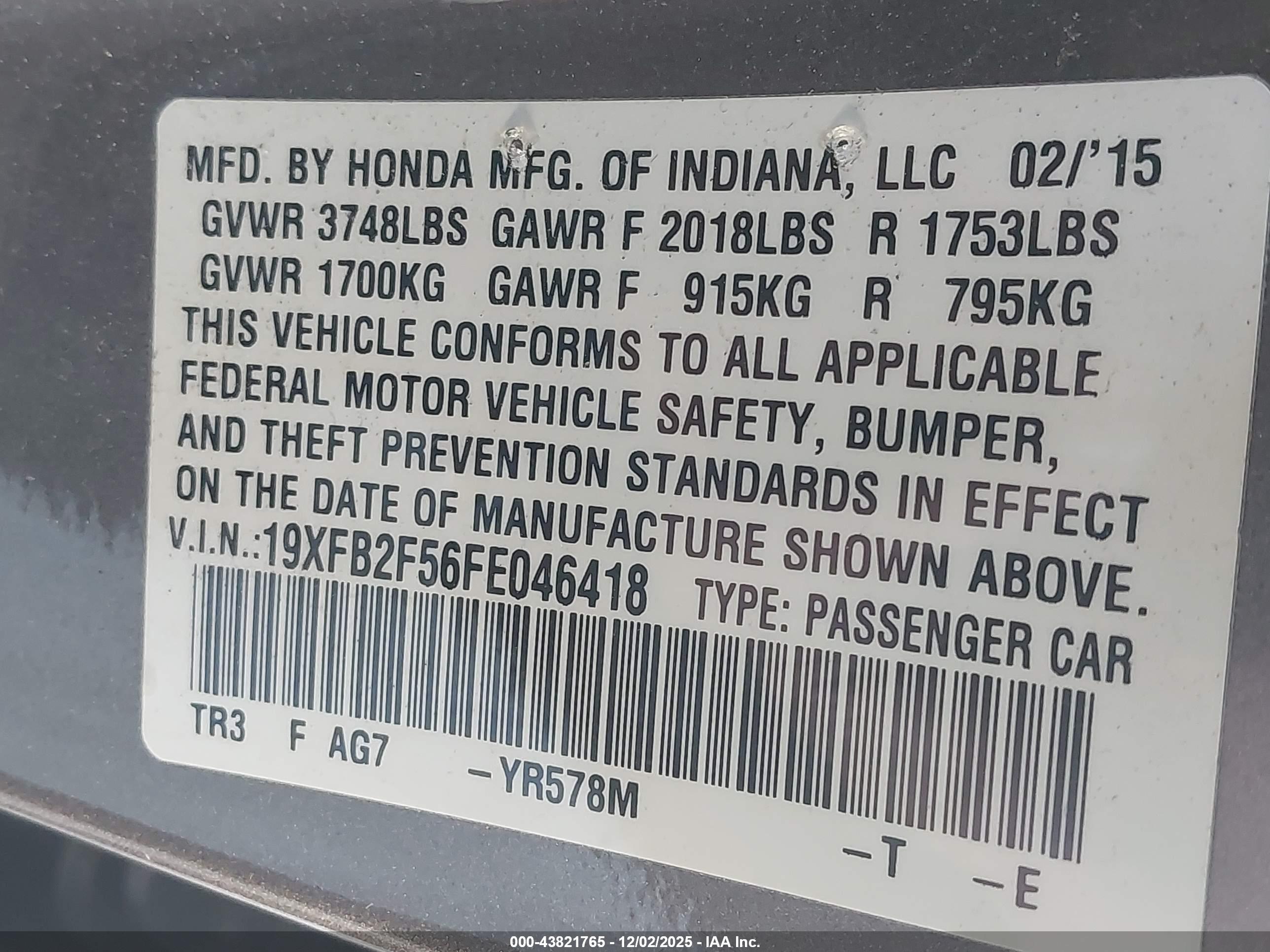 HONDA CIVIC image 9