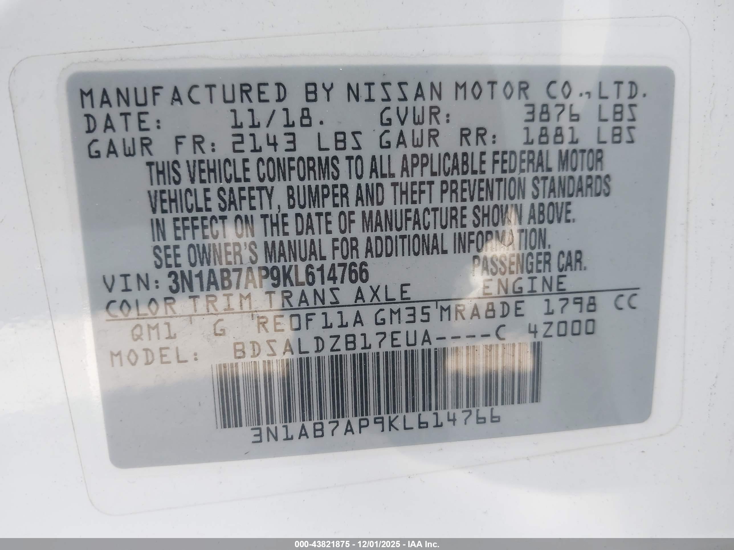 NISSAN SENTRA image 9