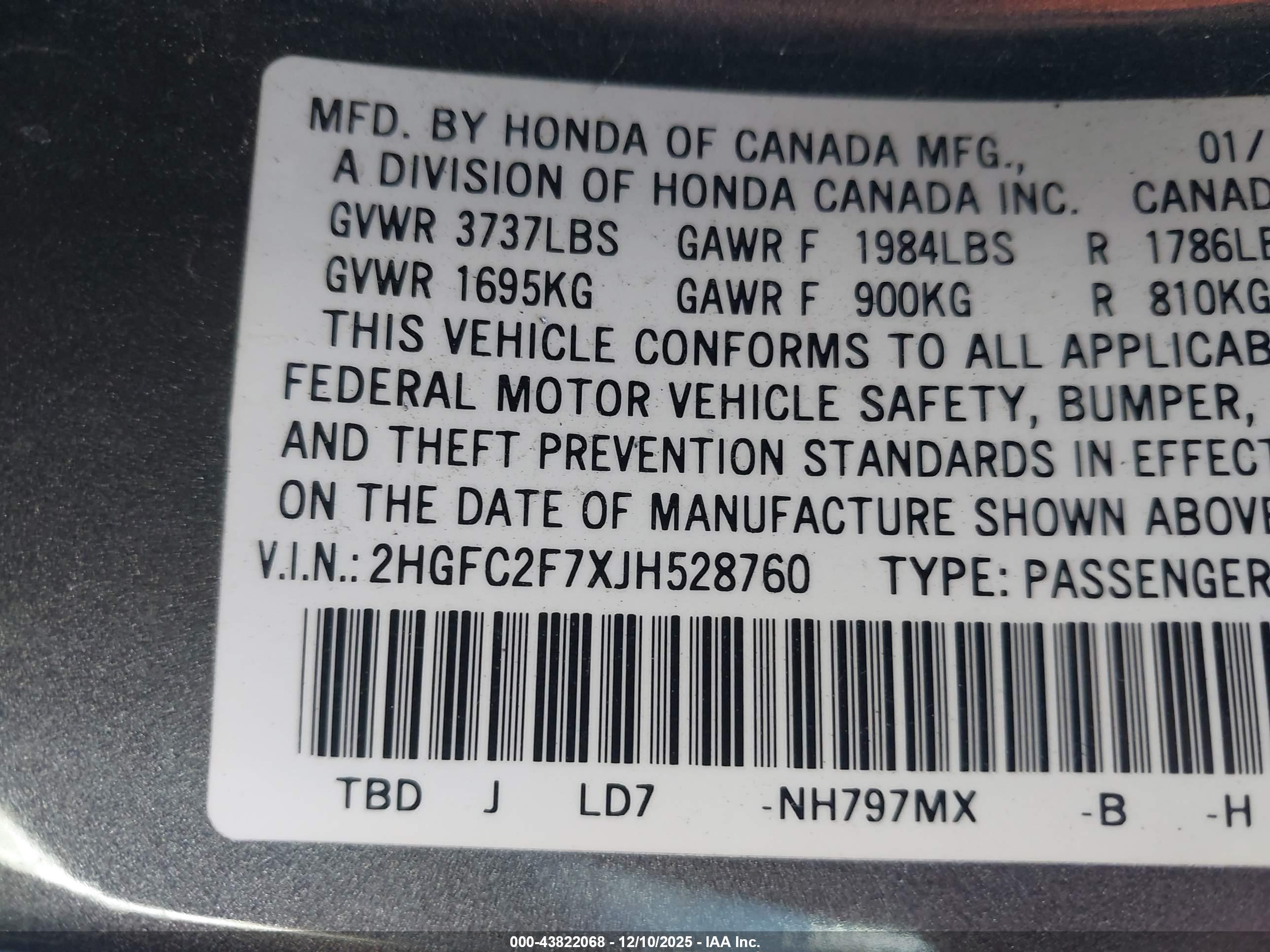 HONDA CIVIC image 9