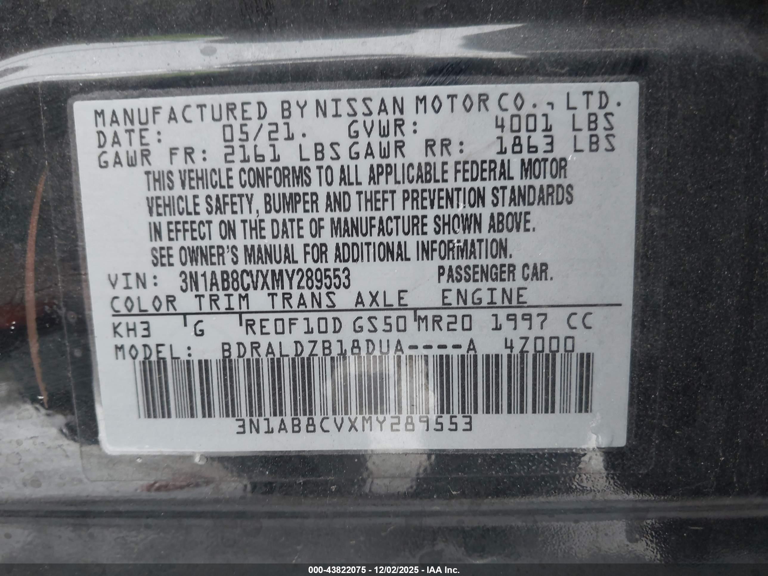 NISSAN SENTRA image 9