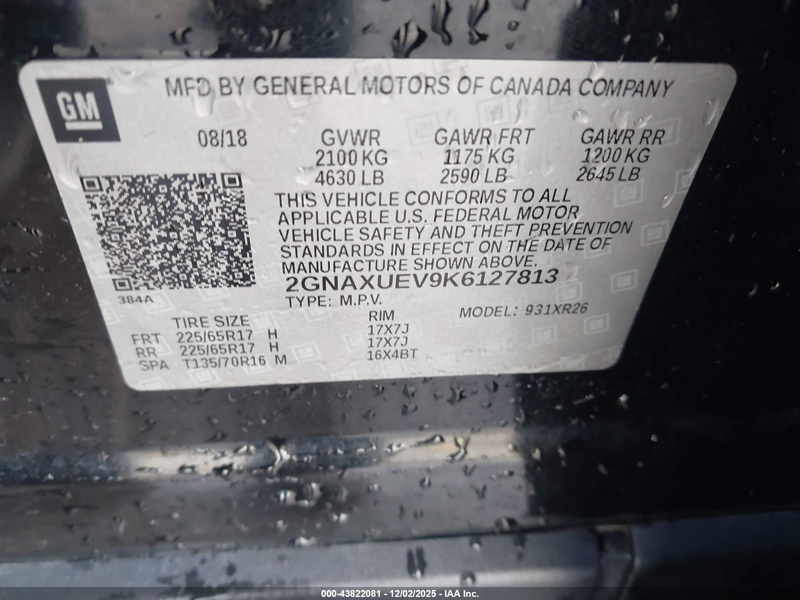 CHEVROLET EQUINOX image 9