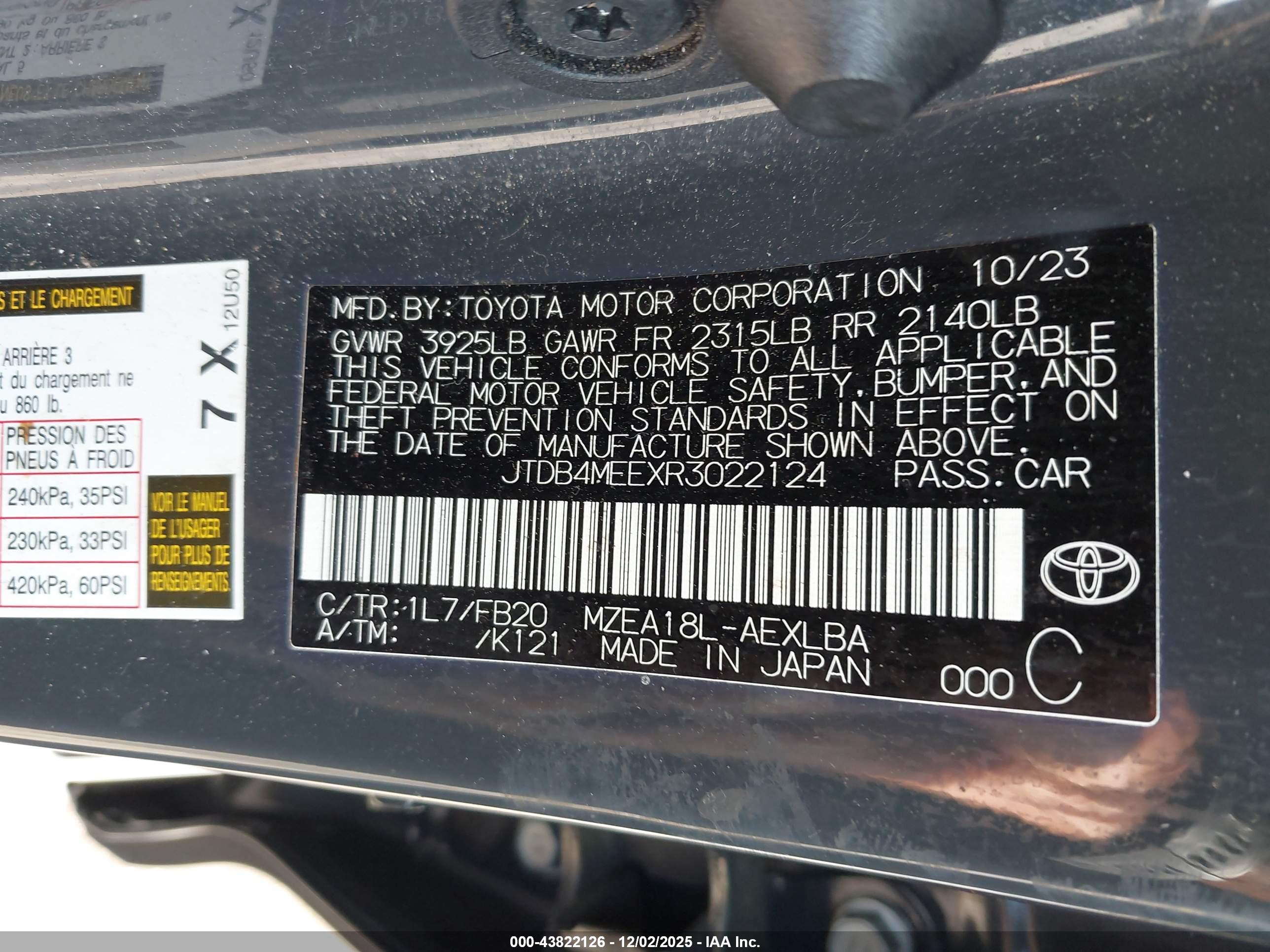 TOYOTA COROLLA image 9