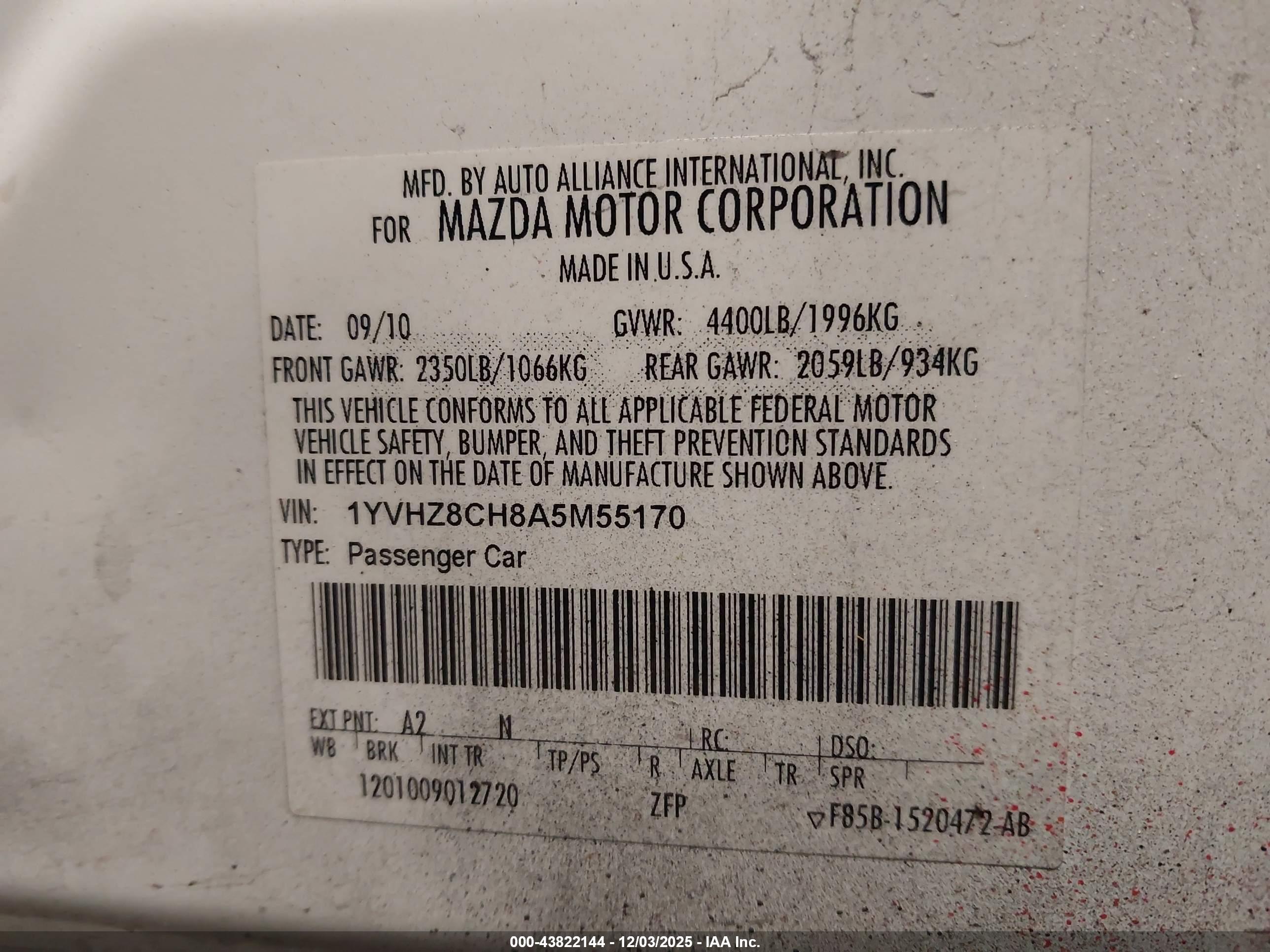 MAZDA MAZDA6 image 9