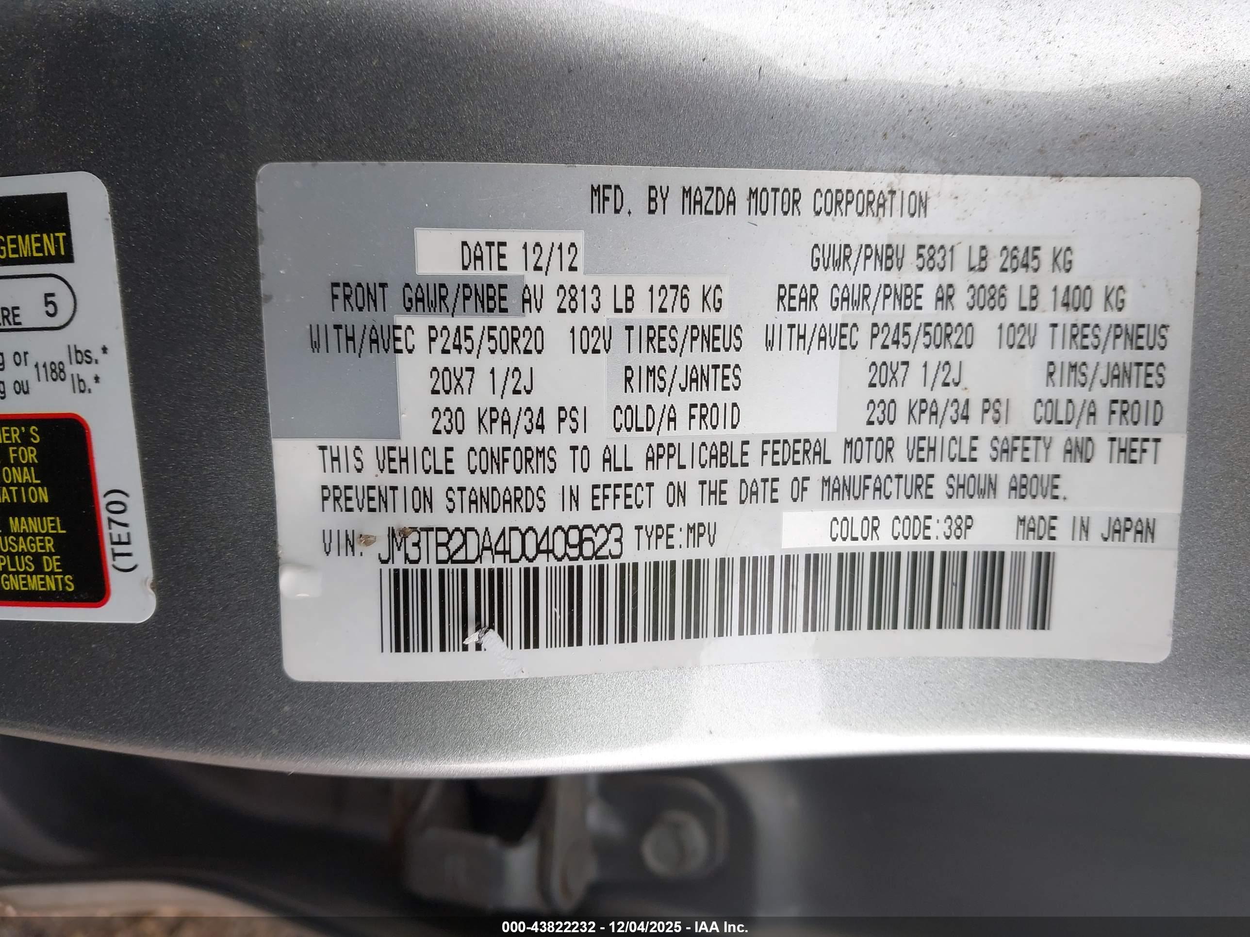 MAZDA CX-9 image 9