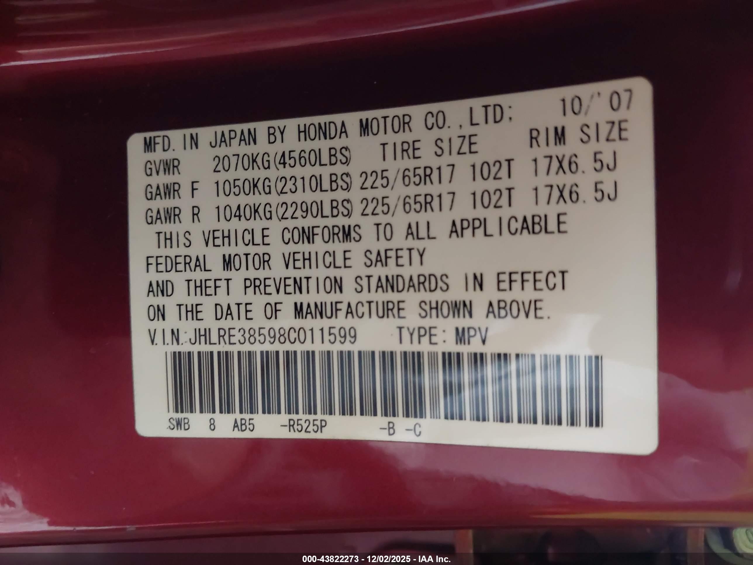 HONDA CR-V image 9