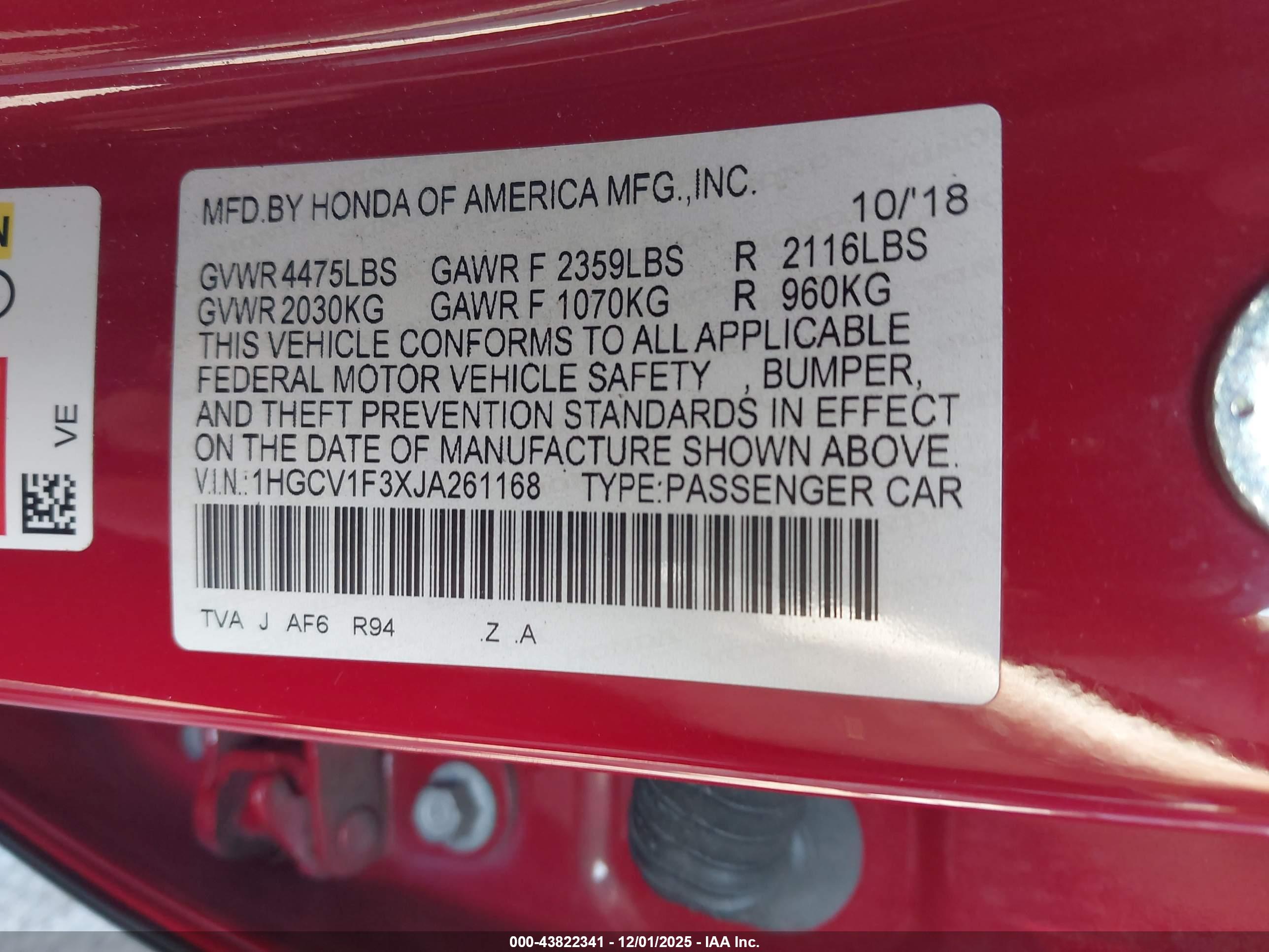 HONDA ACCORD image 9