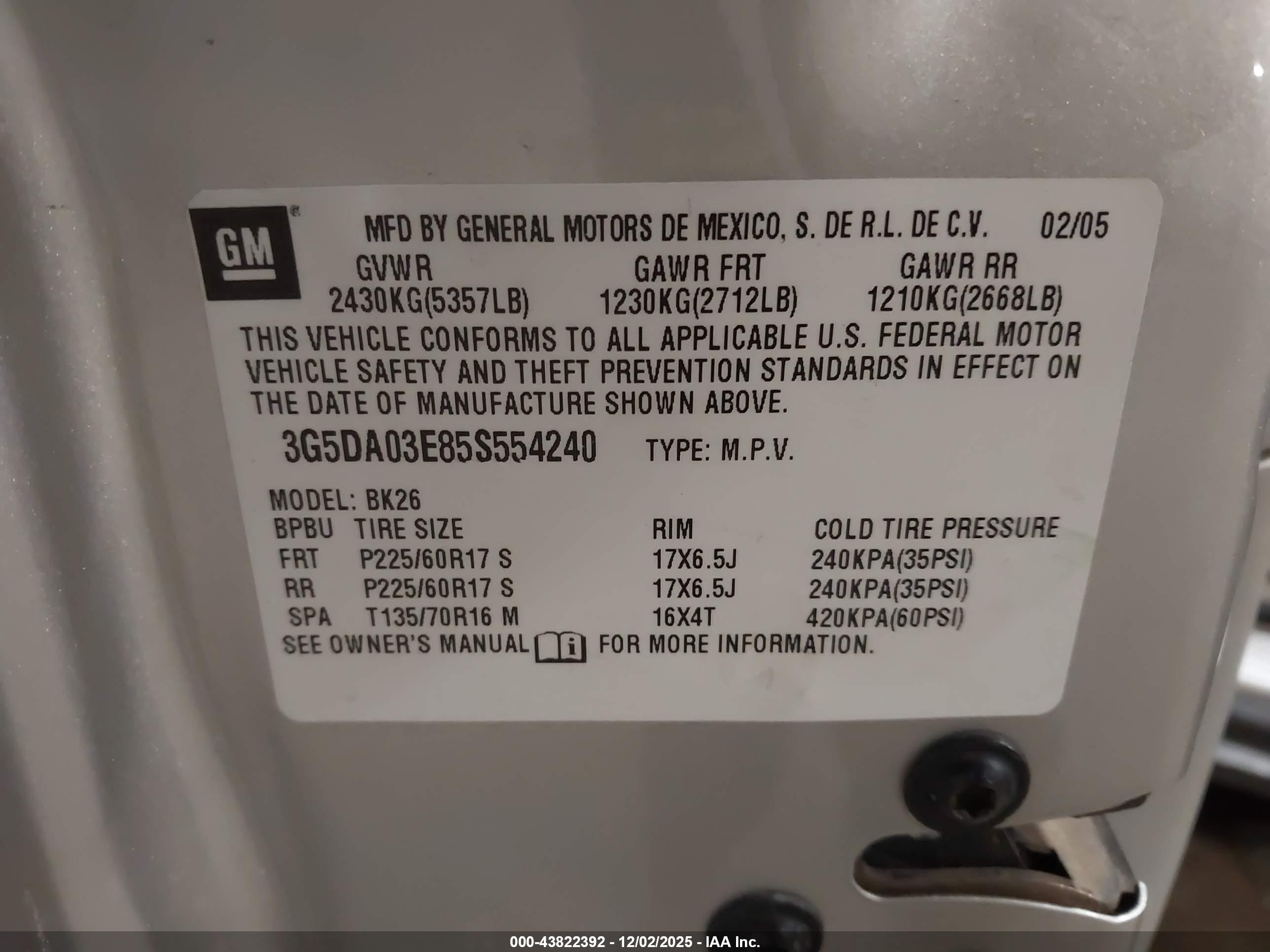 BUICK RENDEZVOUS image 9