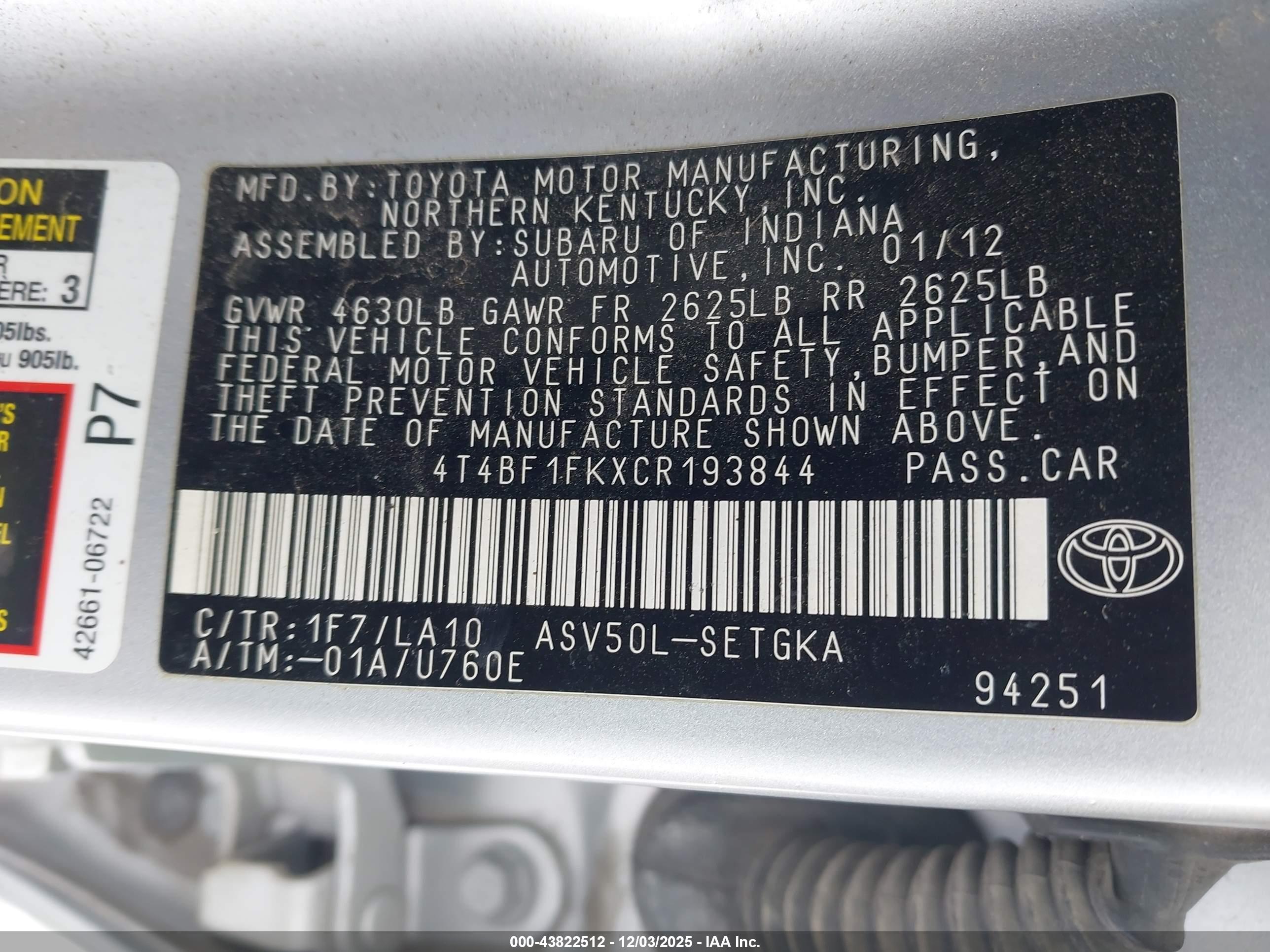 TOYOTA CAMRY image 9