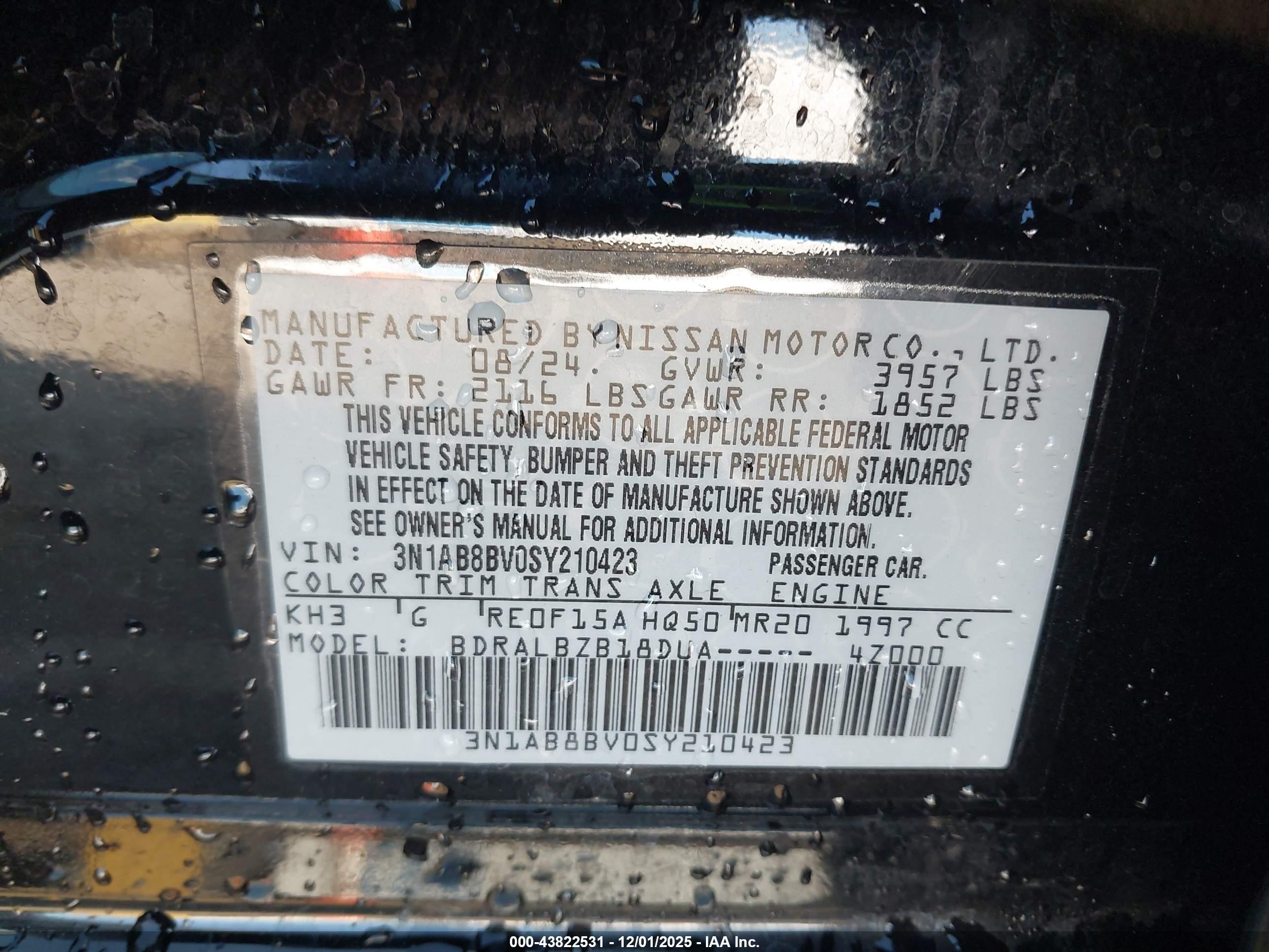 NISSAN SENTRA image 9