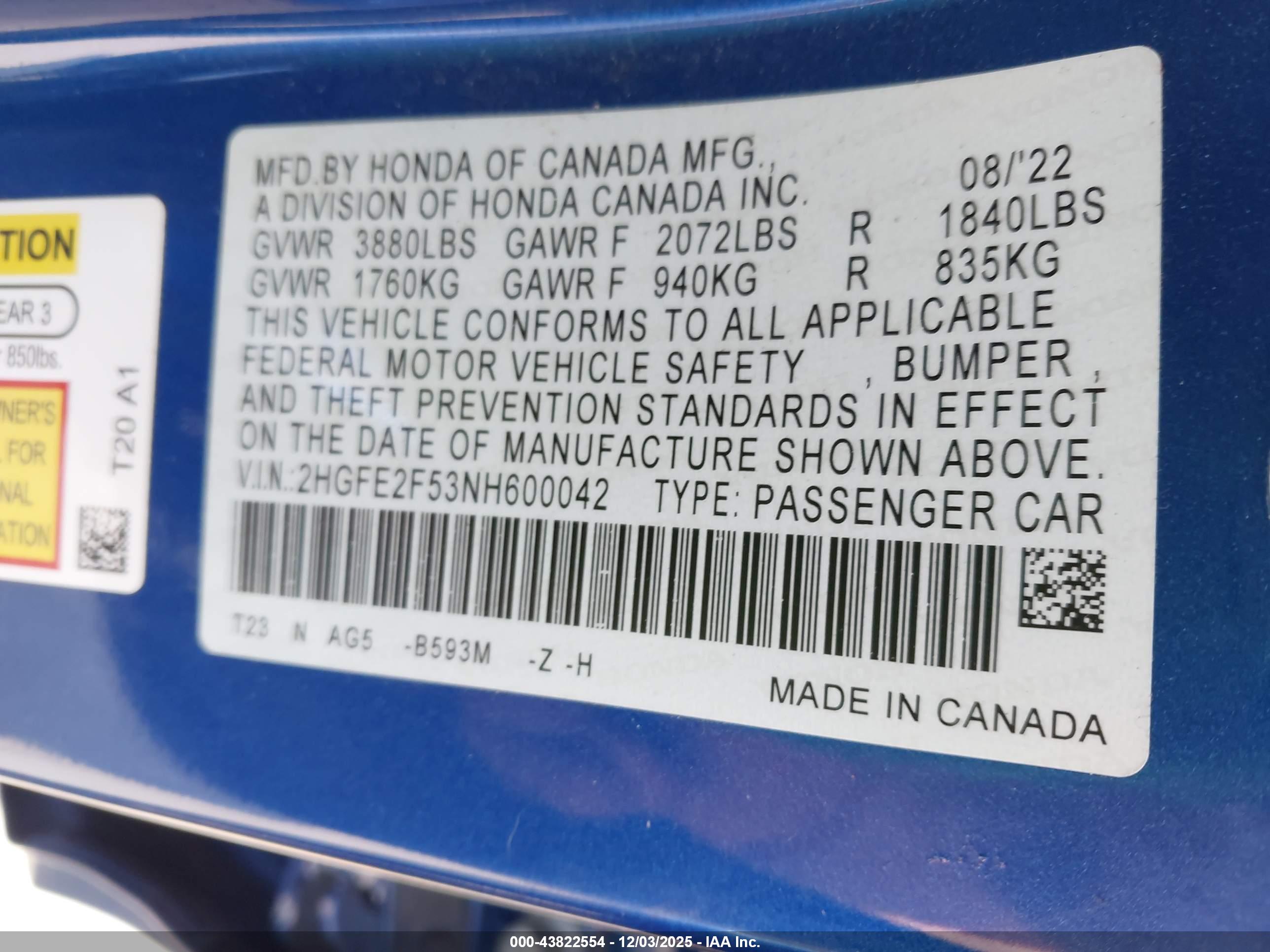 HONDA CIVIC image 9
