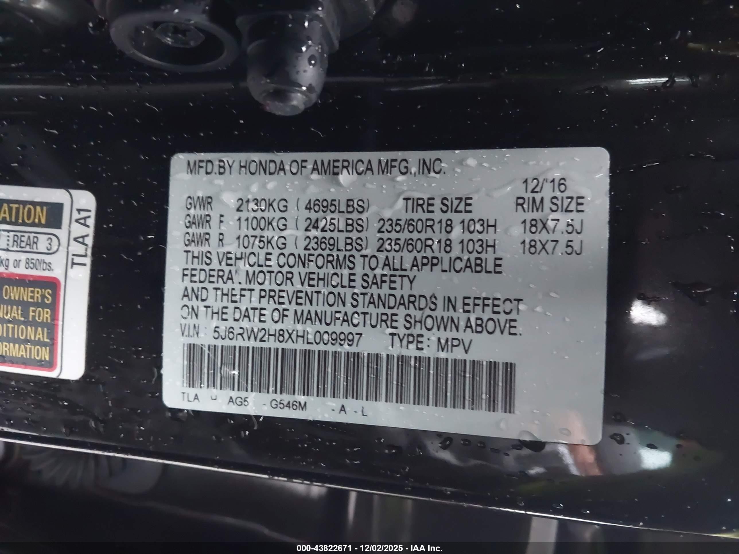 HONDA CR-V image 9
