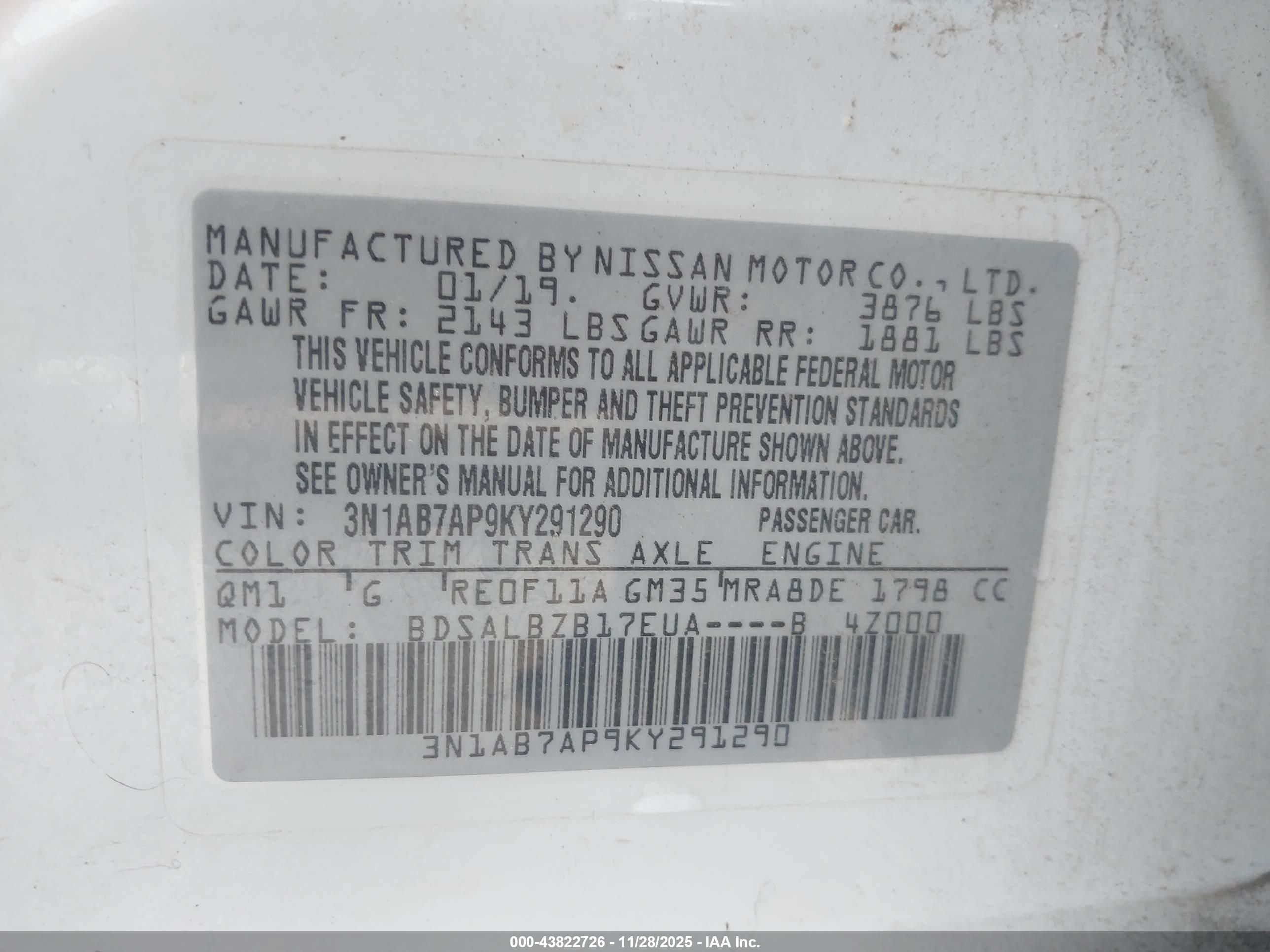 NISSAN SENTRA image 9