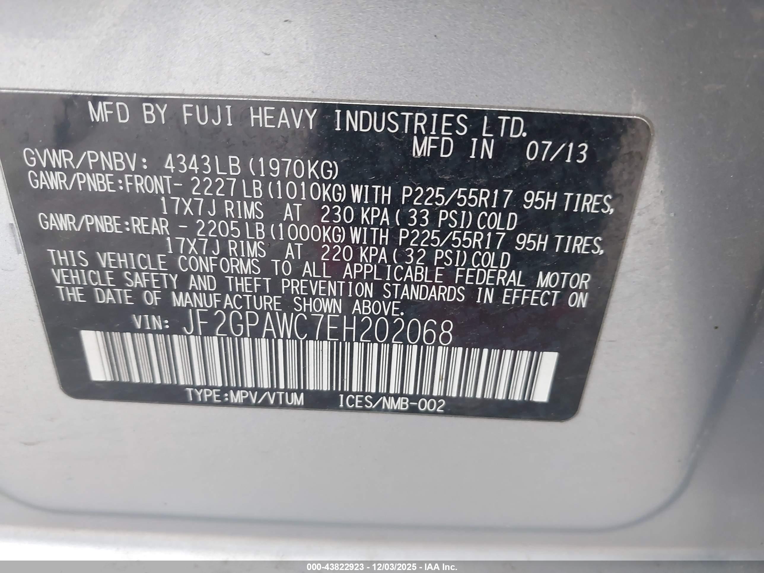 SUBARU XV image 9
