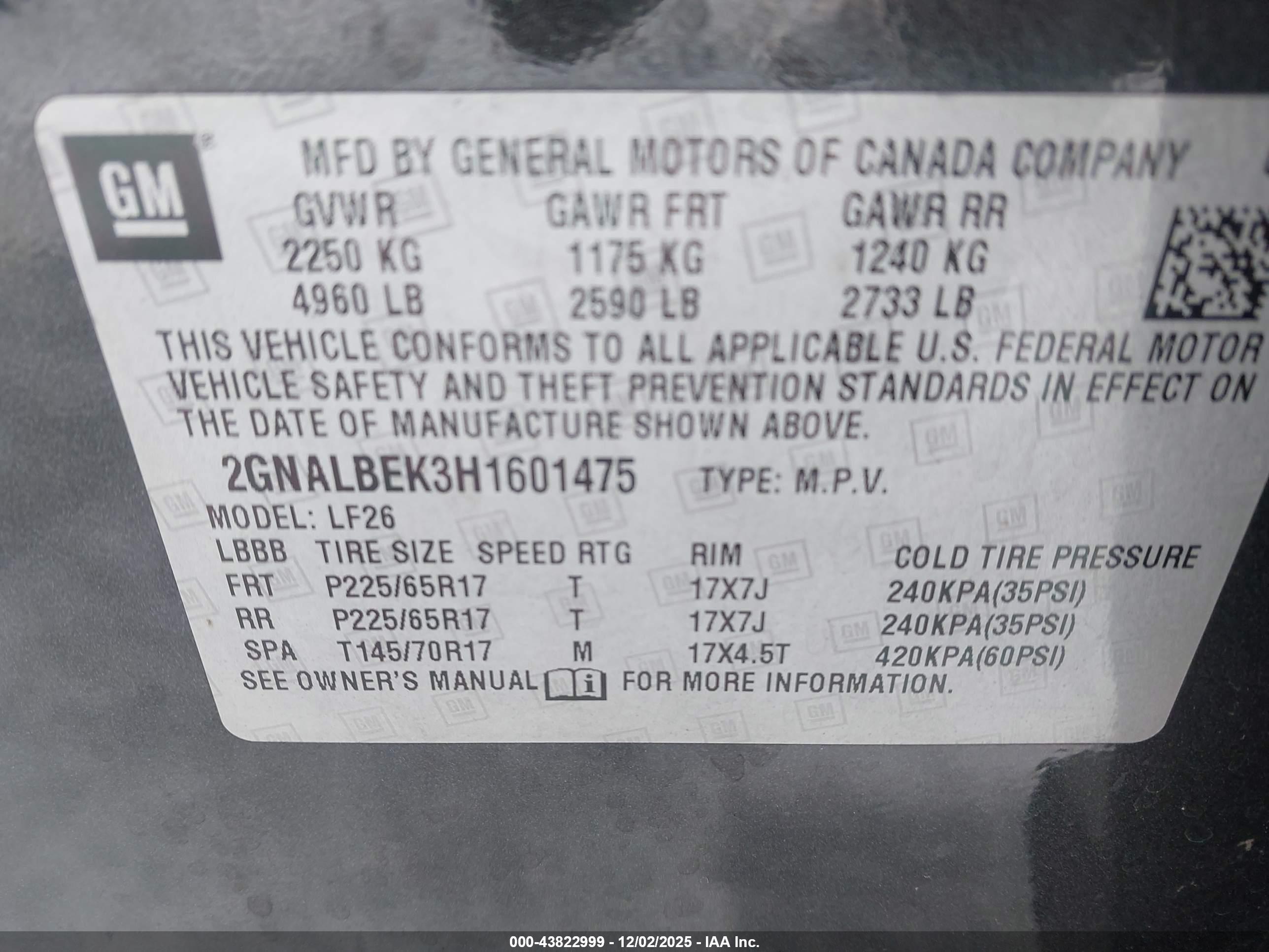 CHEVROLET EQUINOX image 9