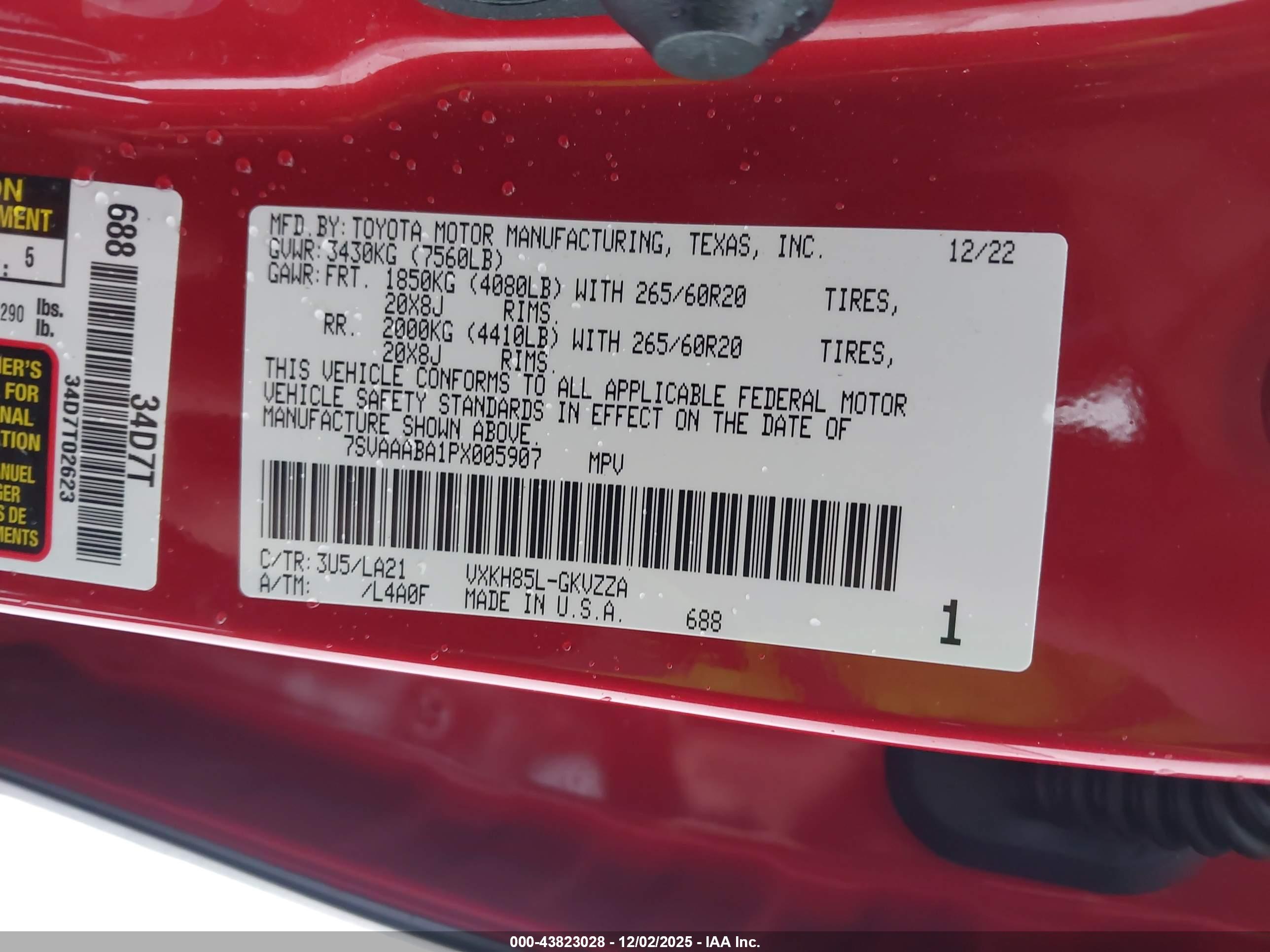 TOYOTA SEQUOIA image 9