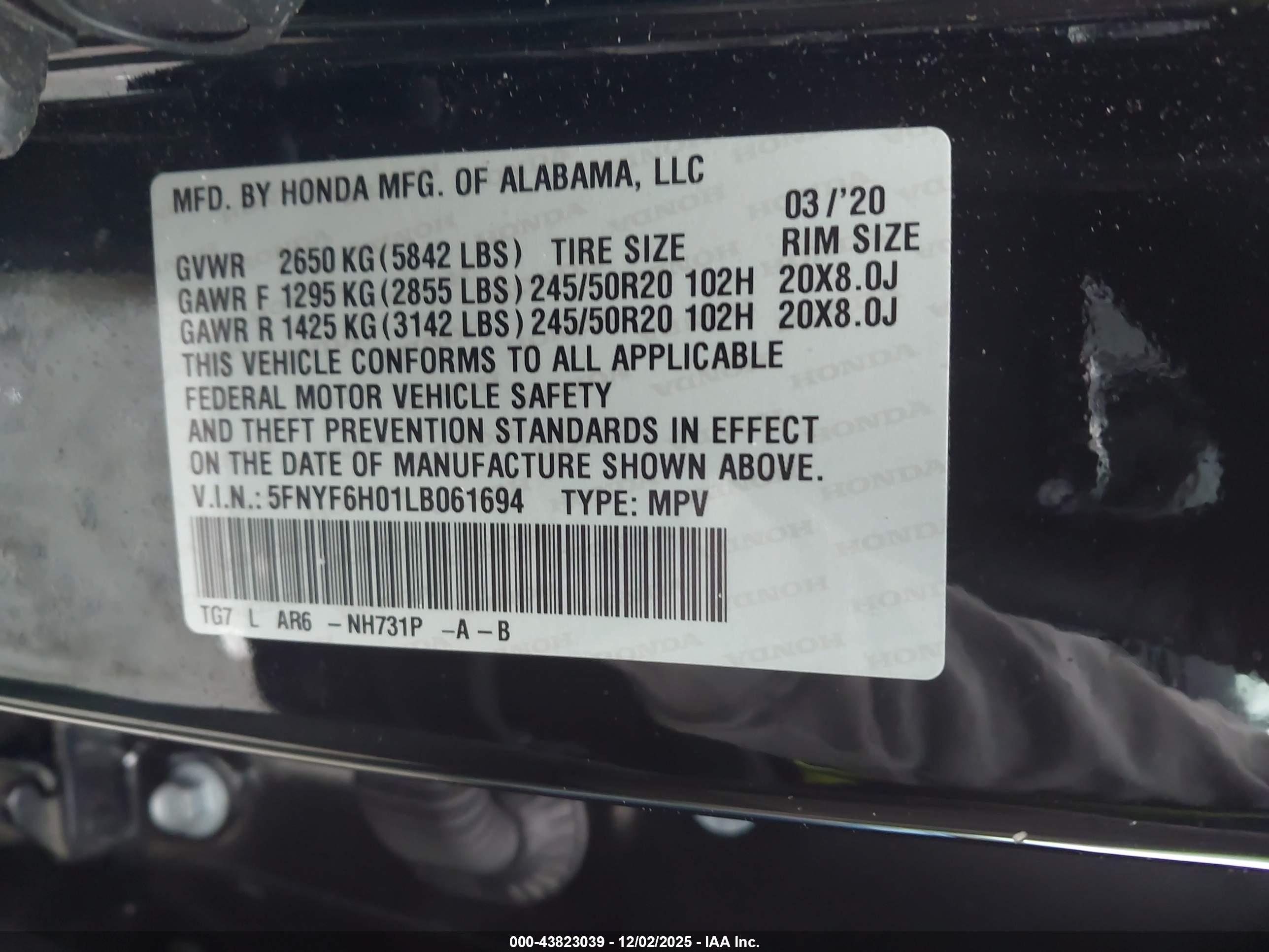 HONDA PILOT image 9