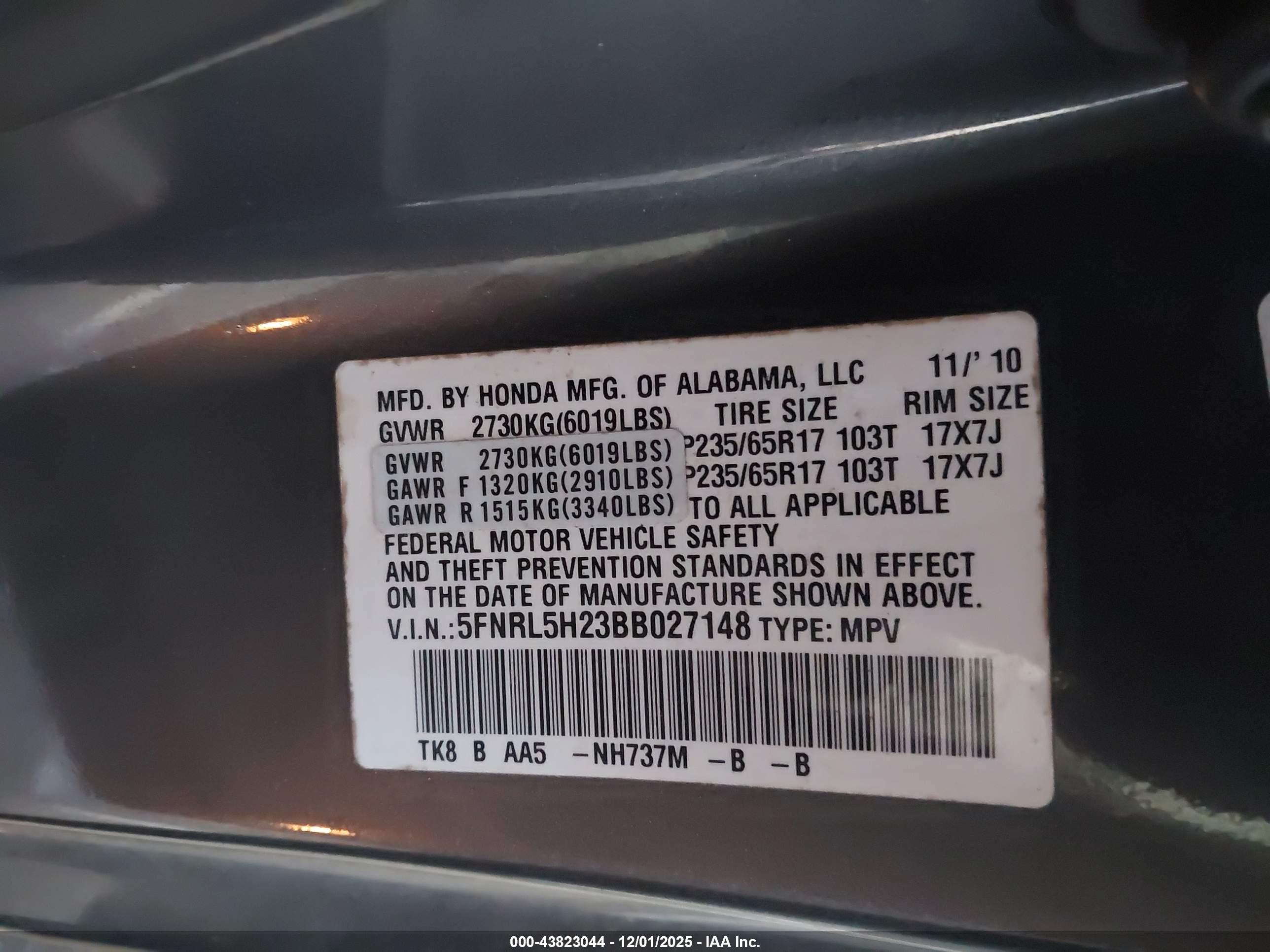 HONDA ODYSSEY image 9