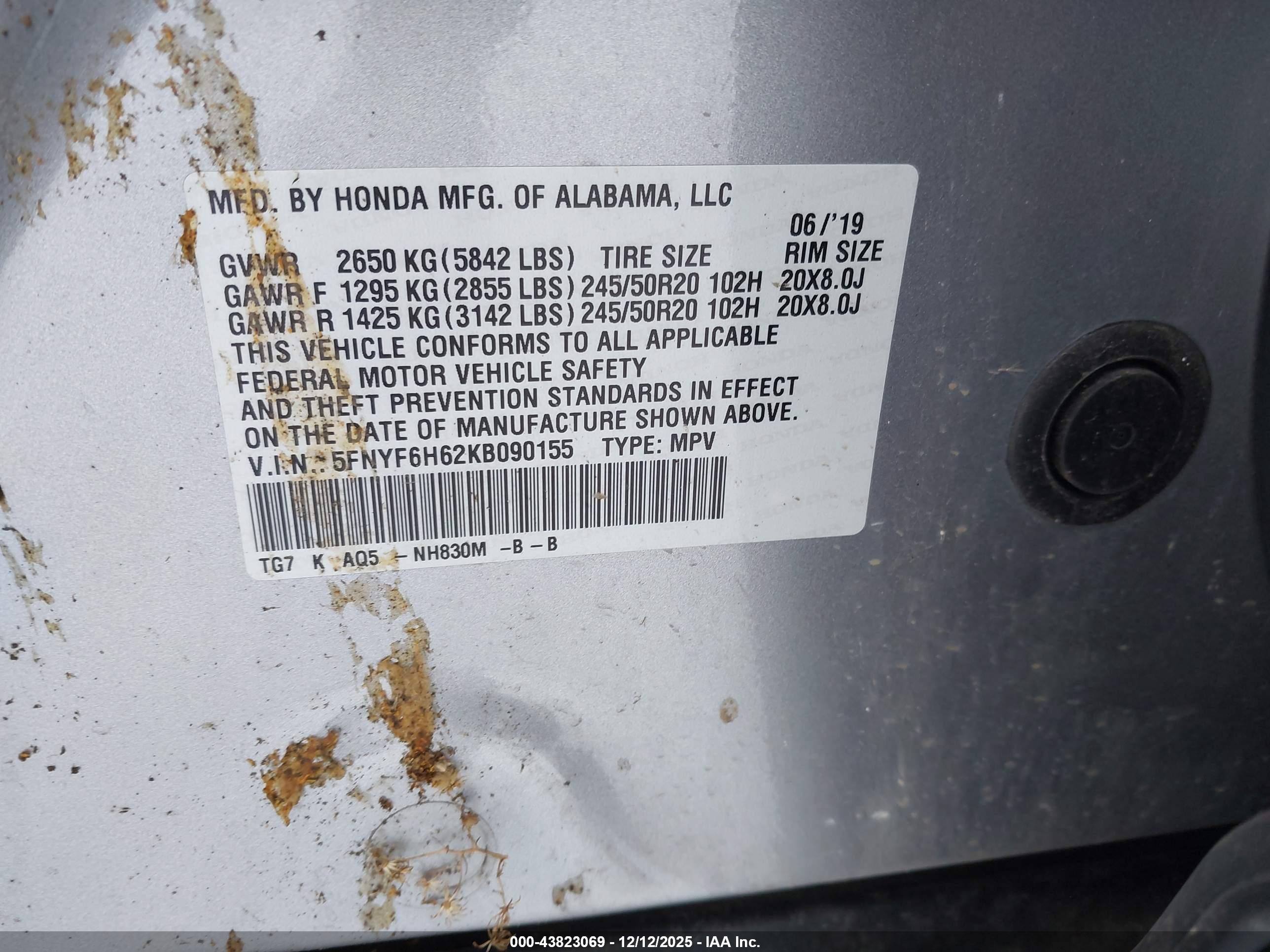 HONDA PILOT image 9