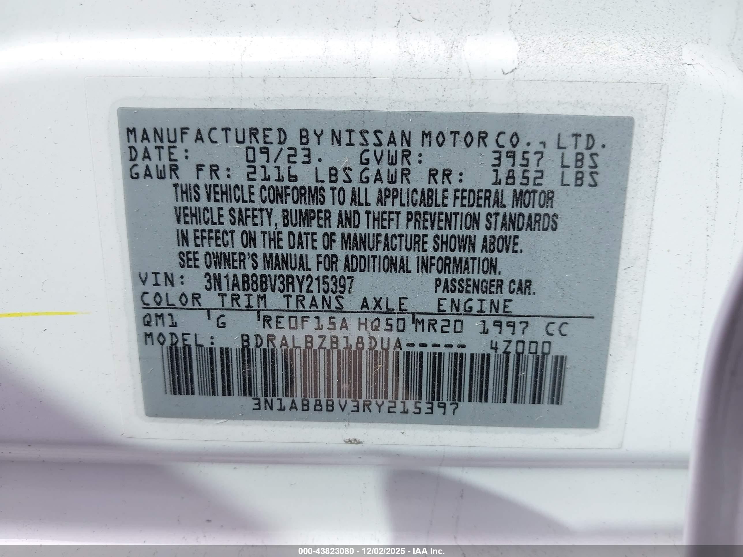 NISSAN SENTRA image 9