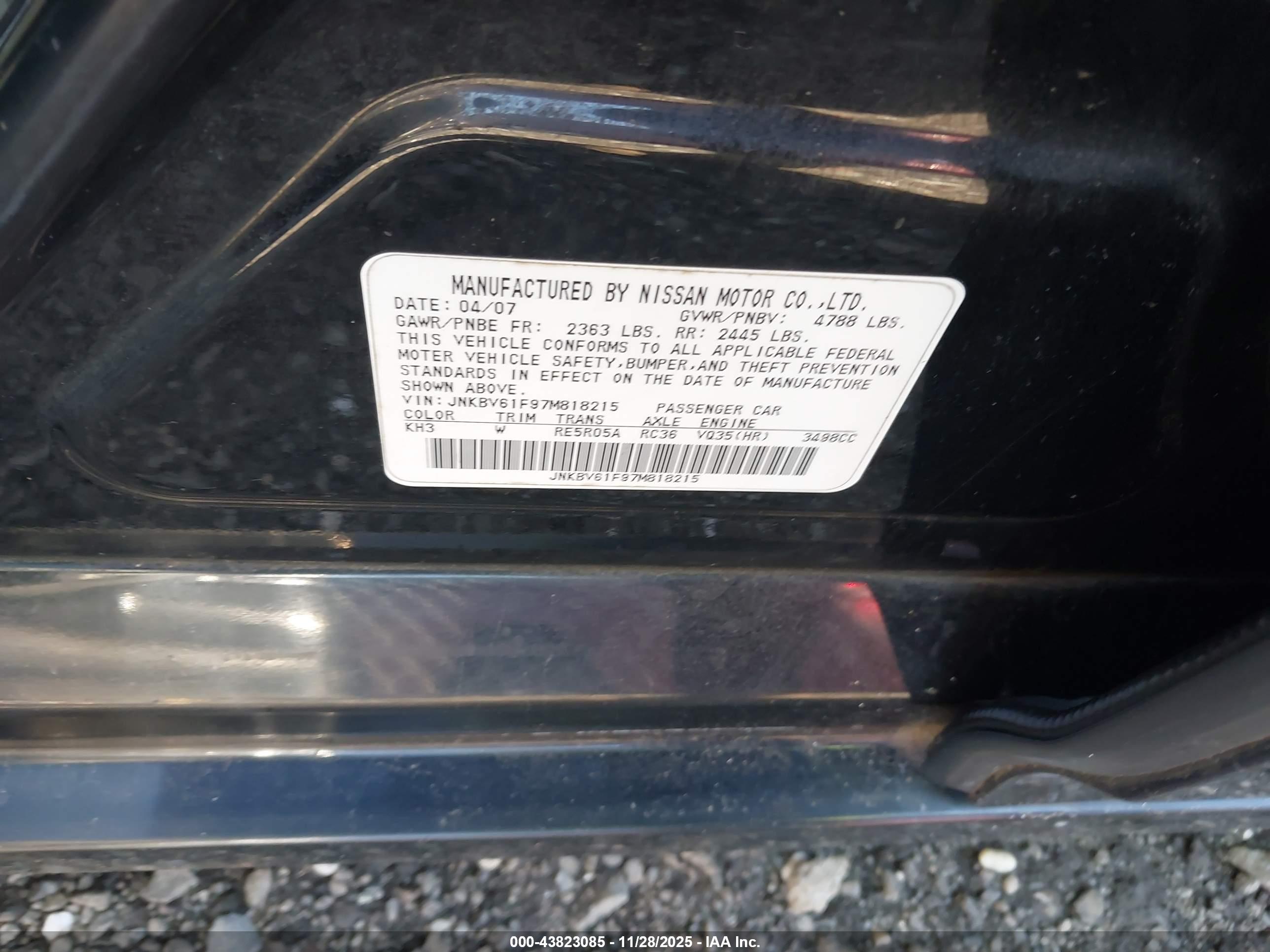 INFINITI G35X image 9