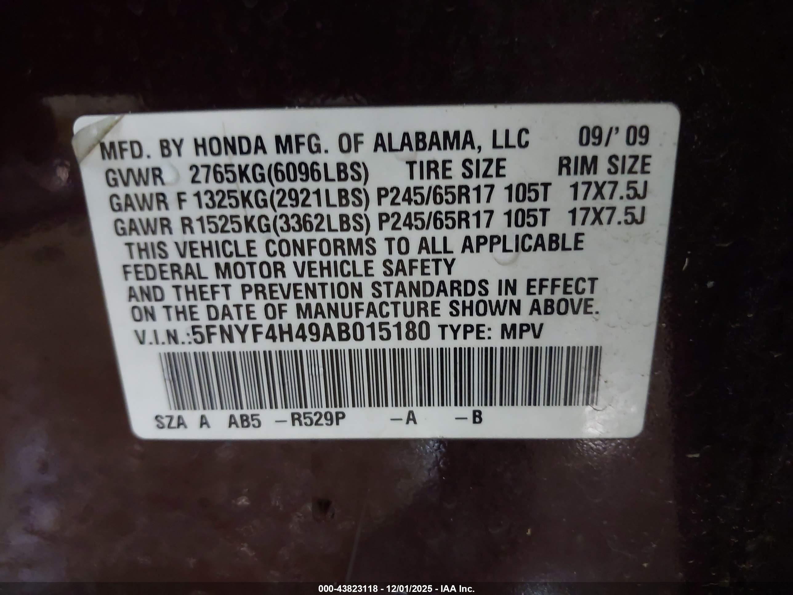 HONDA PILOT image 9